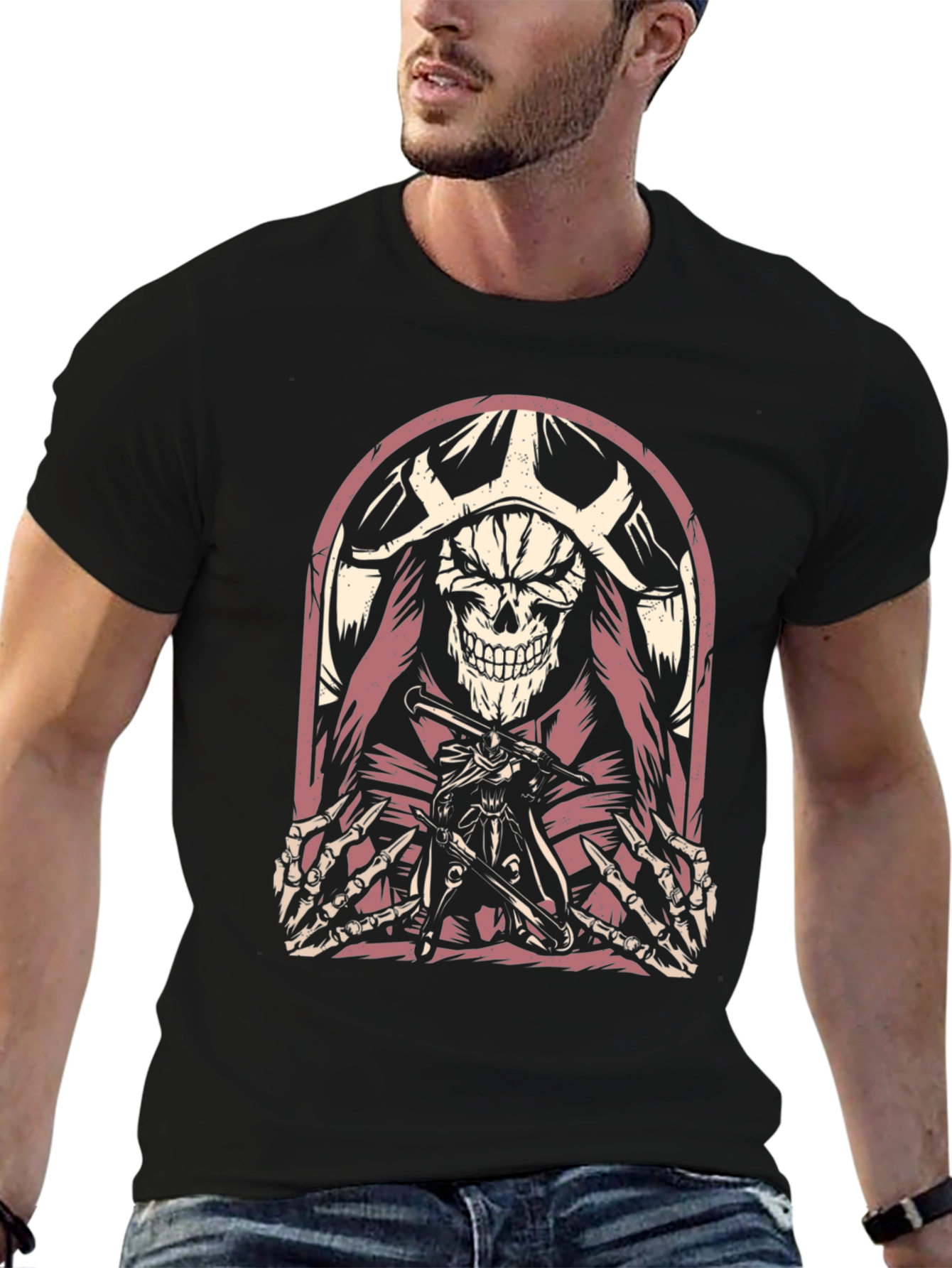 Grim Reaper Graphic Tee - Black