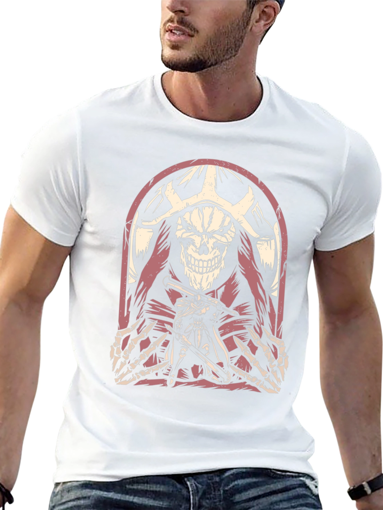 Grim Reaper Graphic Tee - Black