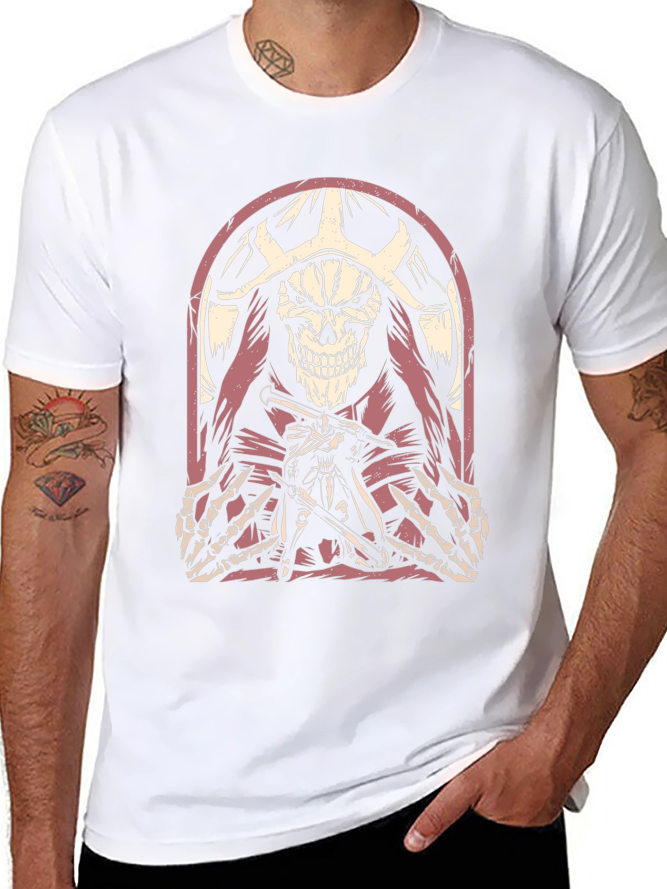 Grim Reaper Graphic Tee - Black