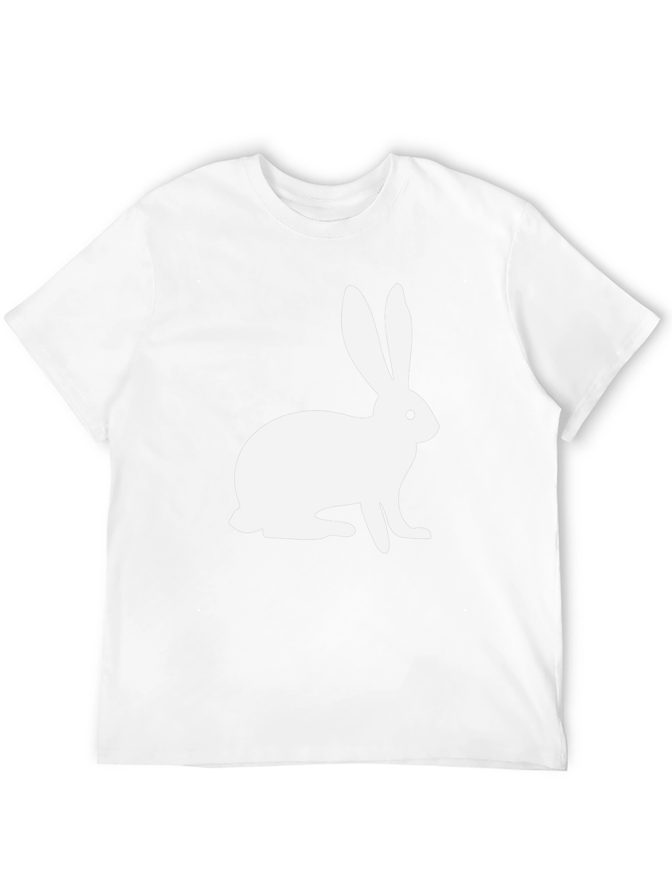 White Rabbit Graphic Black T-Shirt