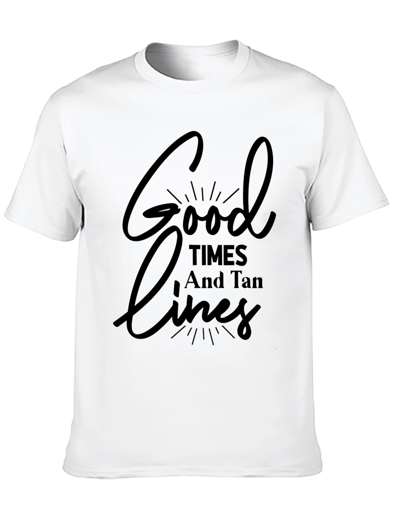 Good Times and Tan Lines Black Graphic Tee