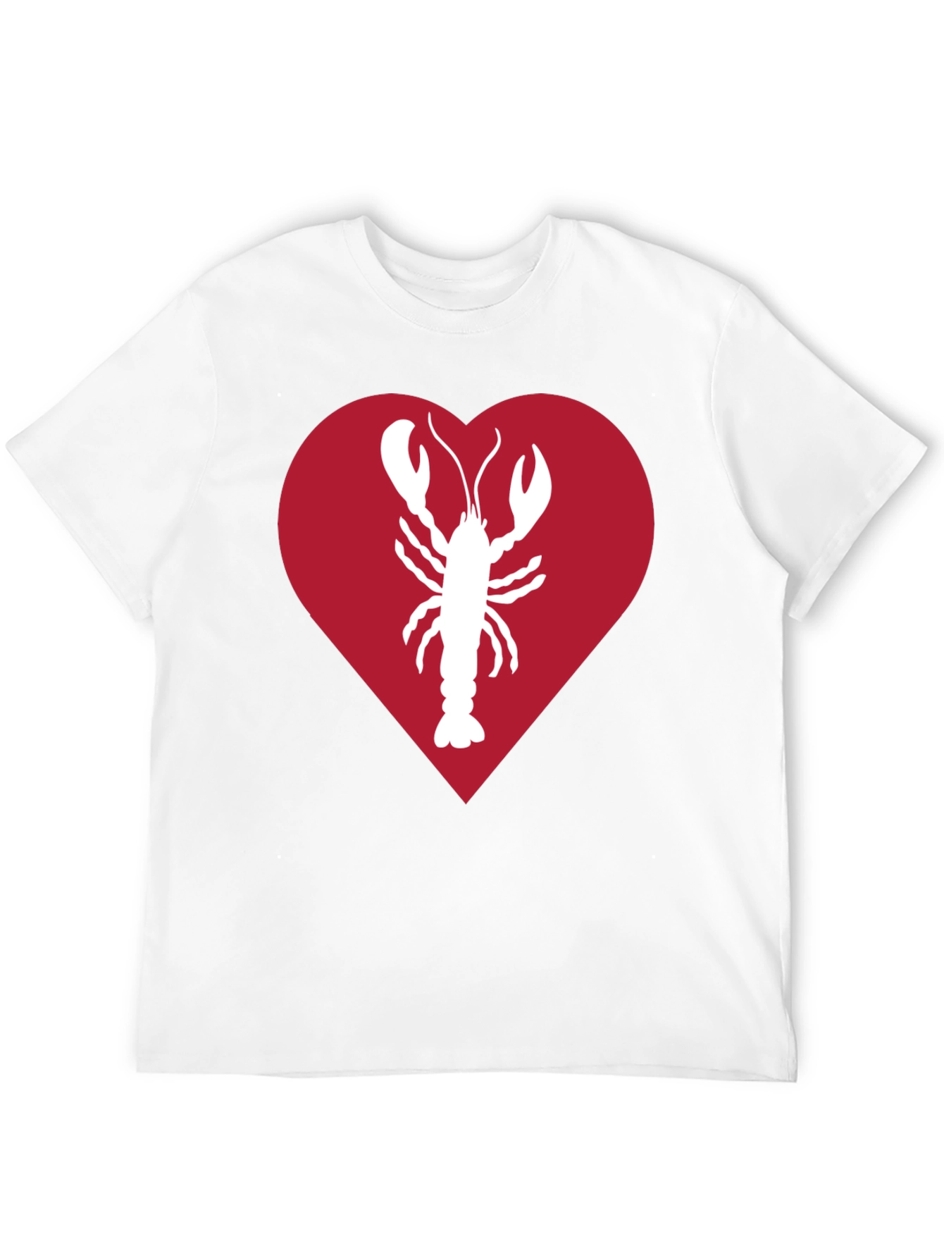 Lobster Heart Graphic Tee - Black Unisex Shirt