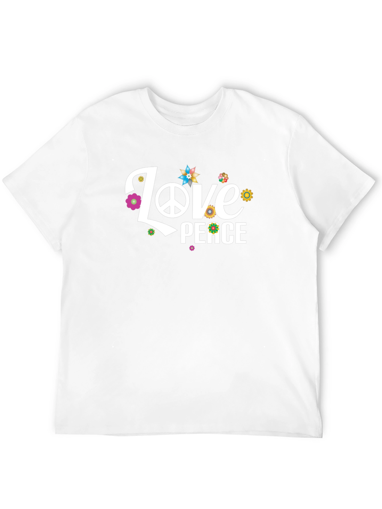 Love & Peace Graphic T-Shirt - Black