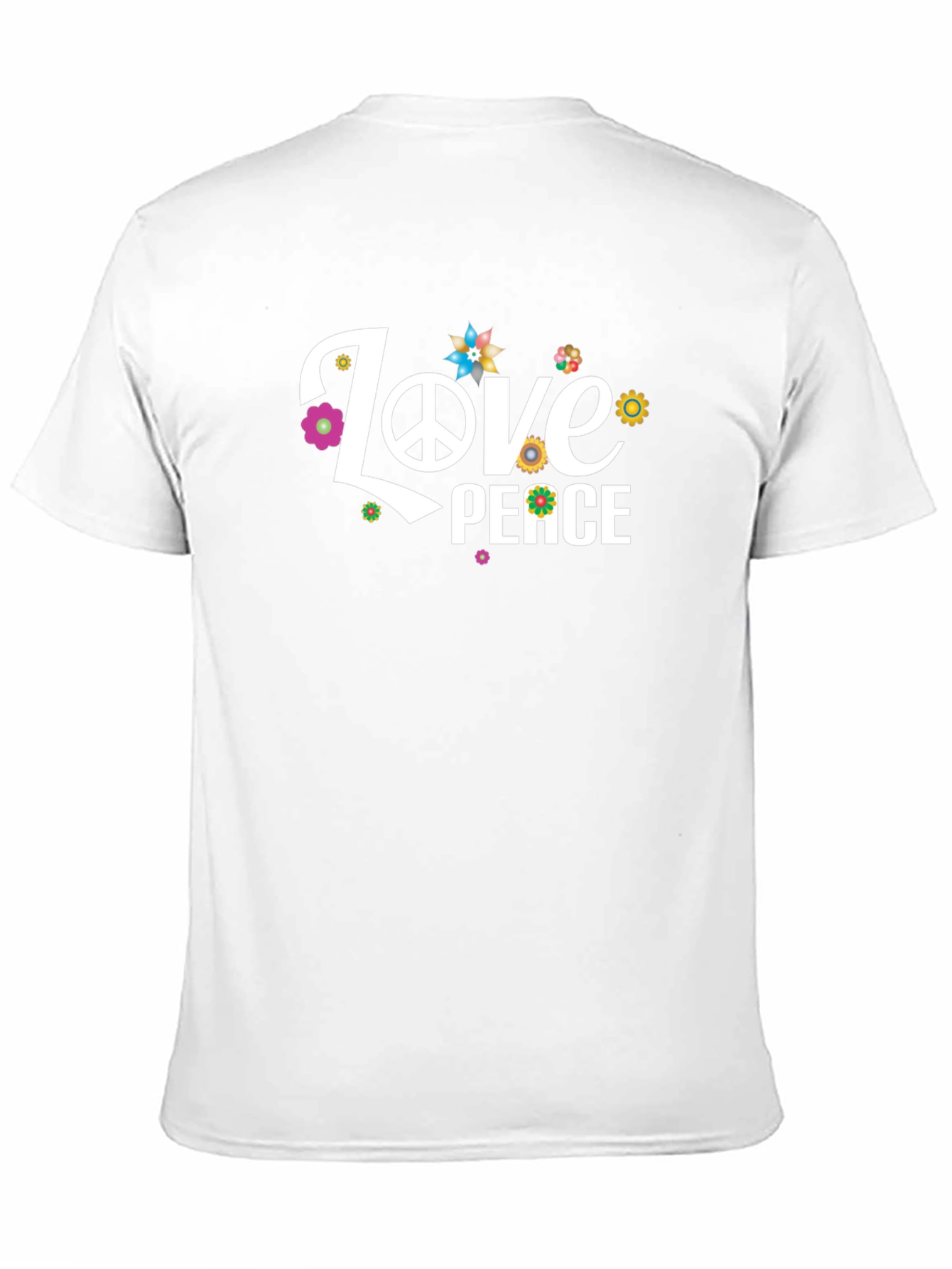 Love & Peace Graphic T-Shirt - Black