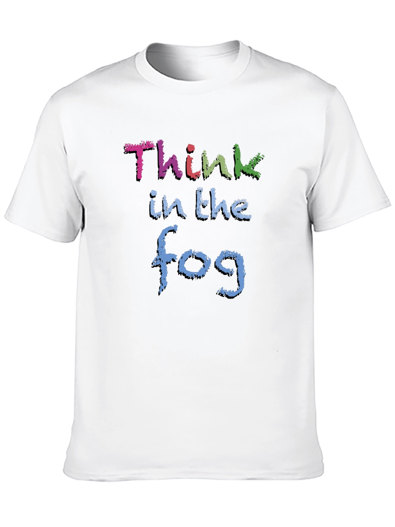 Think in the Fog Mens Black T-Shirt