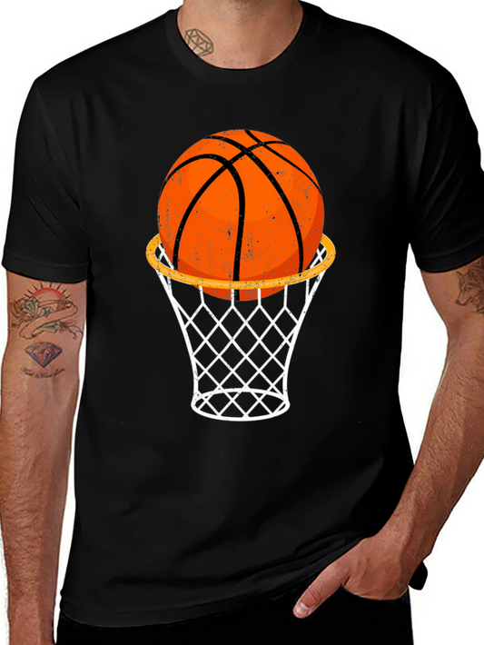 Basketball Hoop Graphic T-Shirt - Stylish & Comfortable