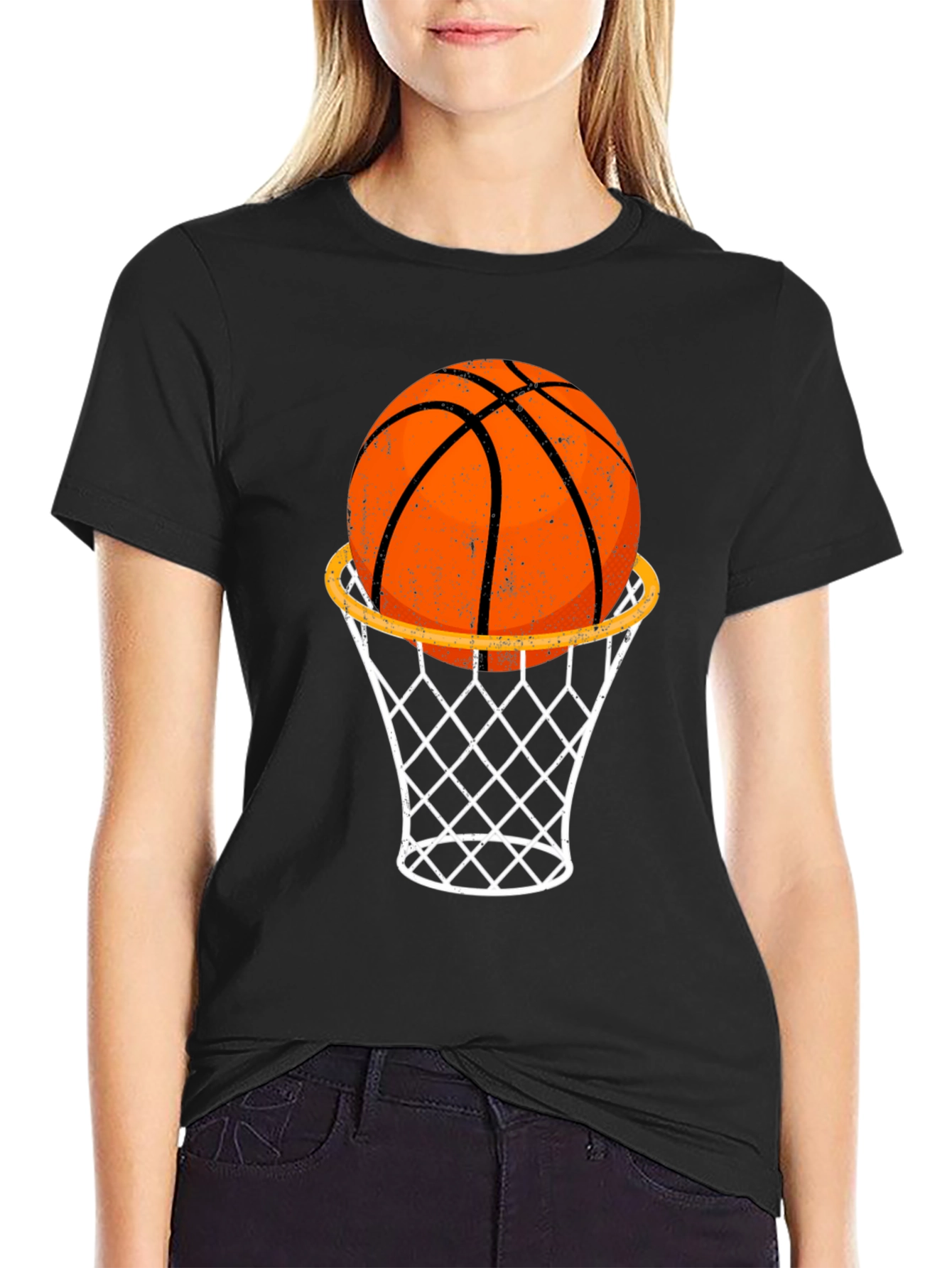 Basketball Hoop Graphic T-Shirt - Stylish & Comfortable