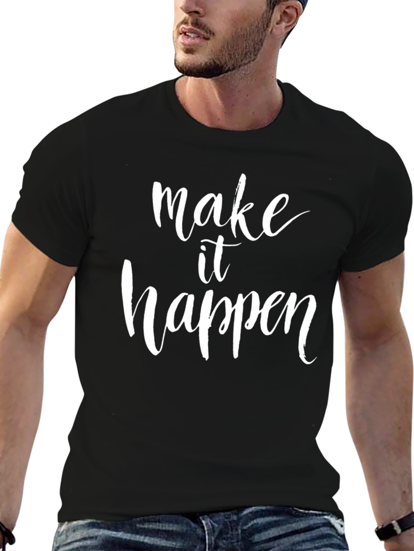 Make It Happen Black Tee