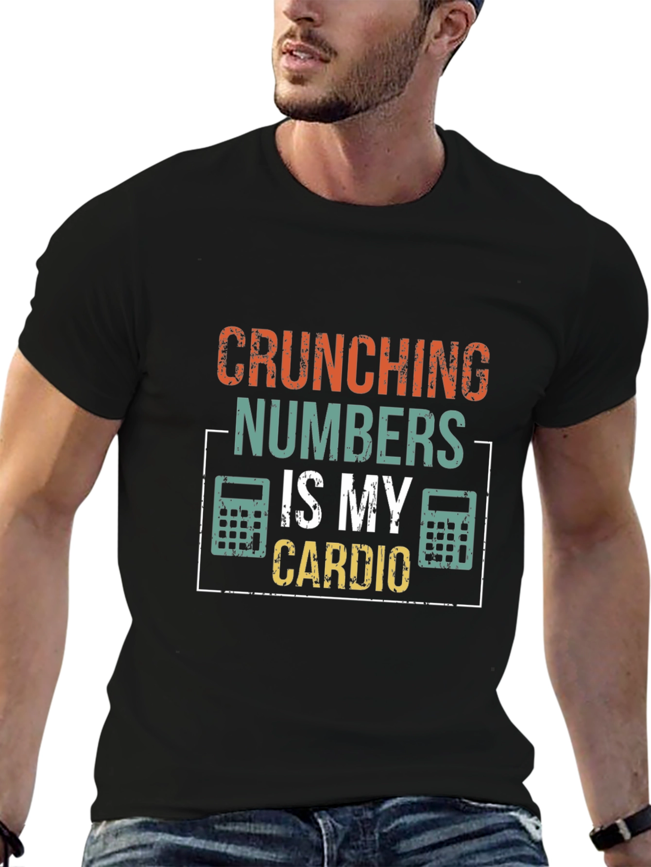 Crunching Numbers Is My Cardio Funny Accountant T-Shirt