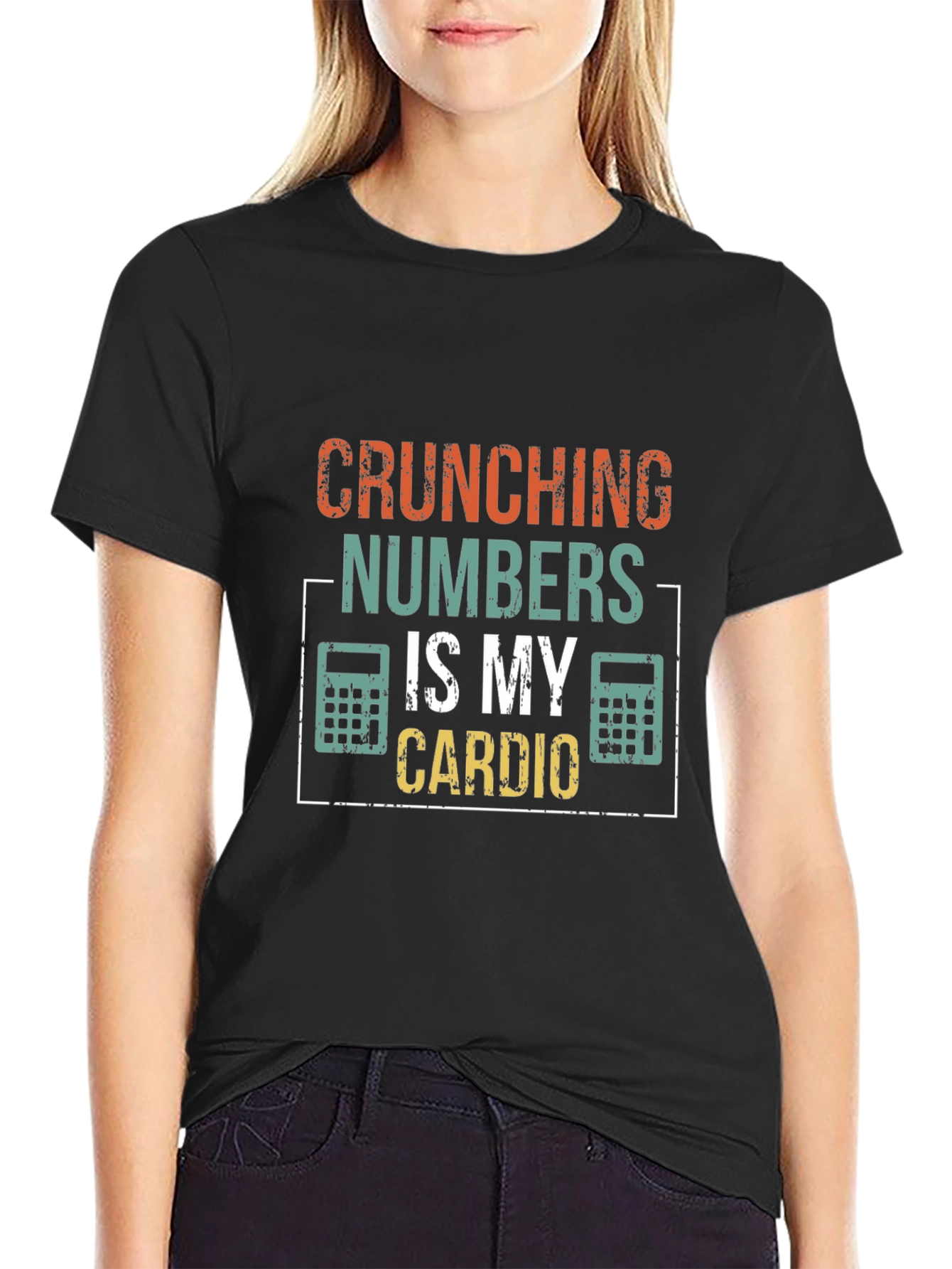 Crunching Numbers Is My Cardio Funny Accountant T-Shirt
