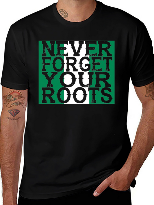 Nigeria Roots T-Shirt - Green & White Pride