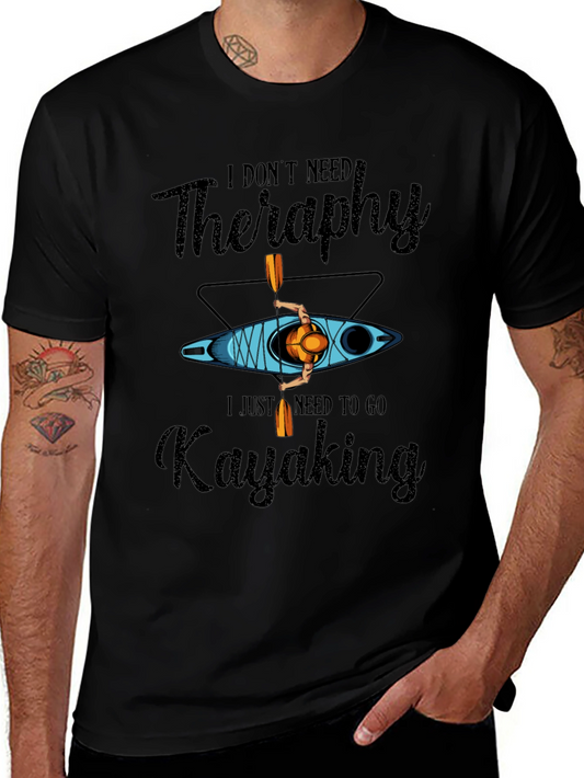 Kayaking Therapy T-Shirt - Paddling Adventure Tee