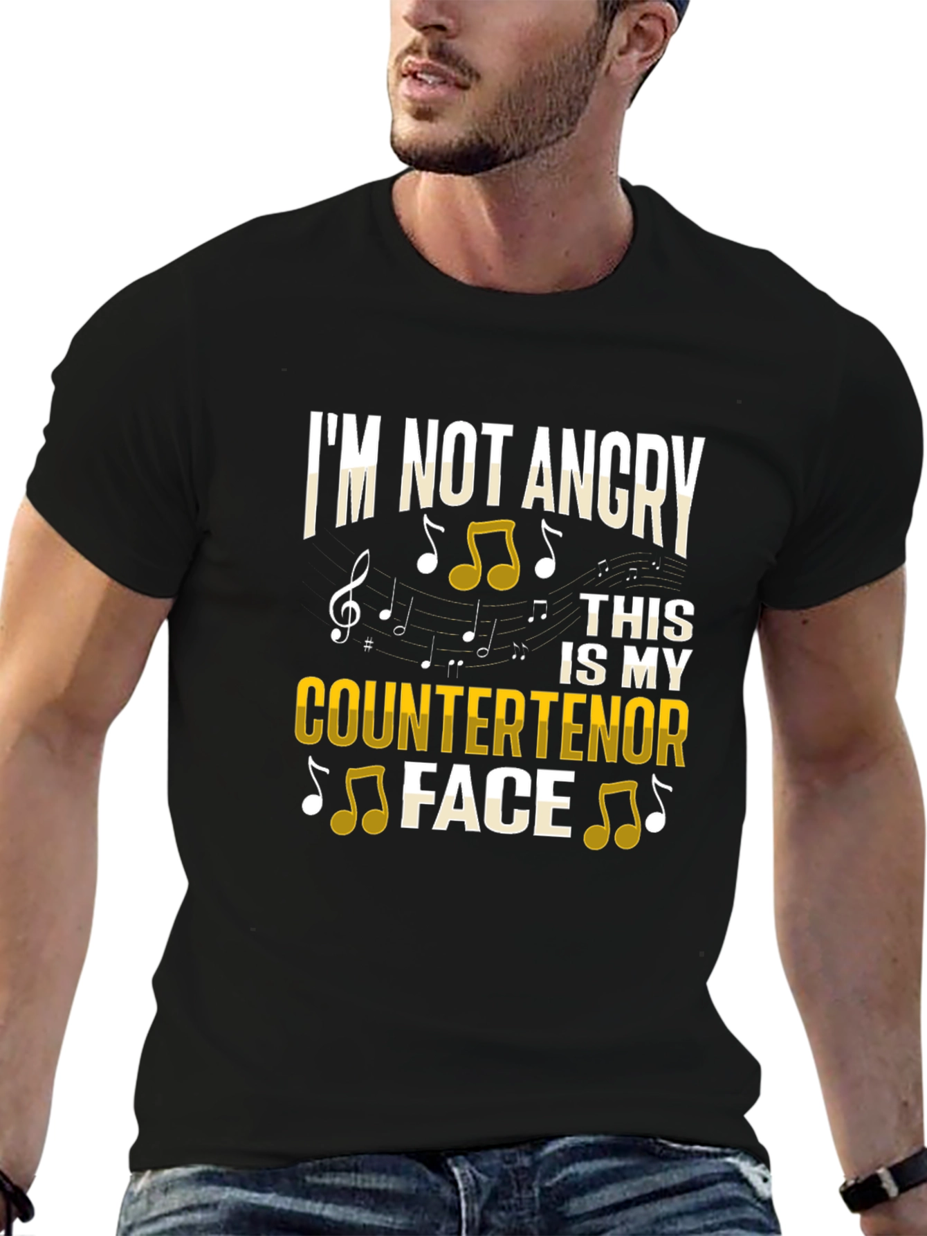 Countertenor Face Funny Music T-Shirt