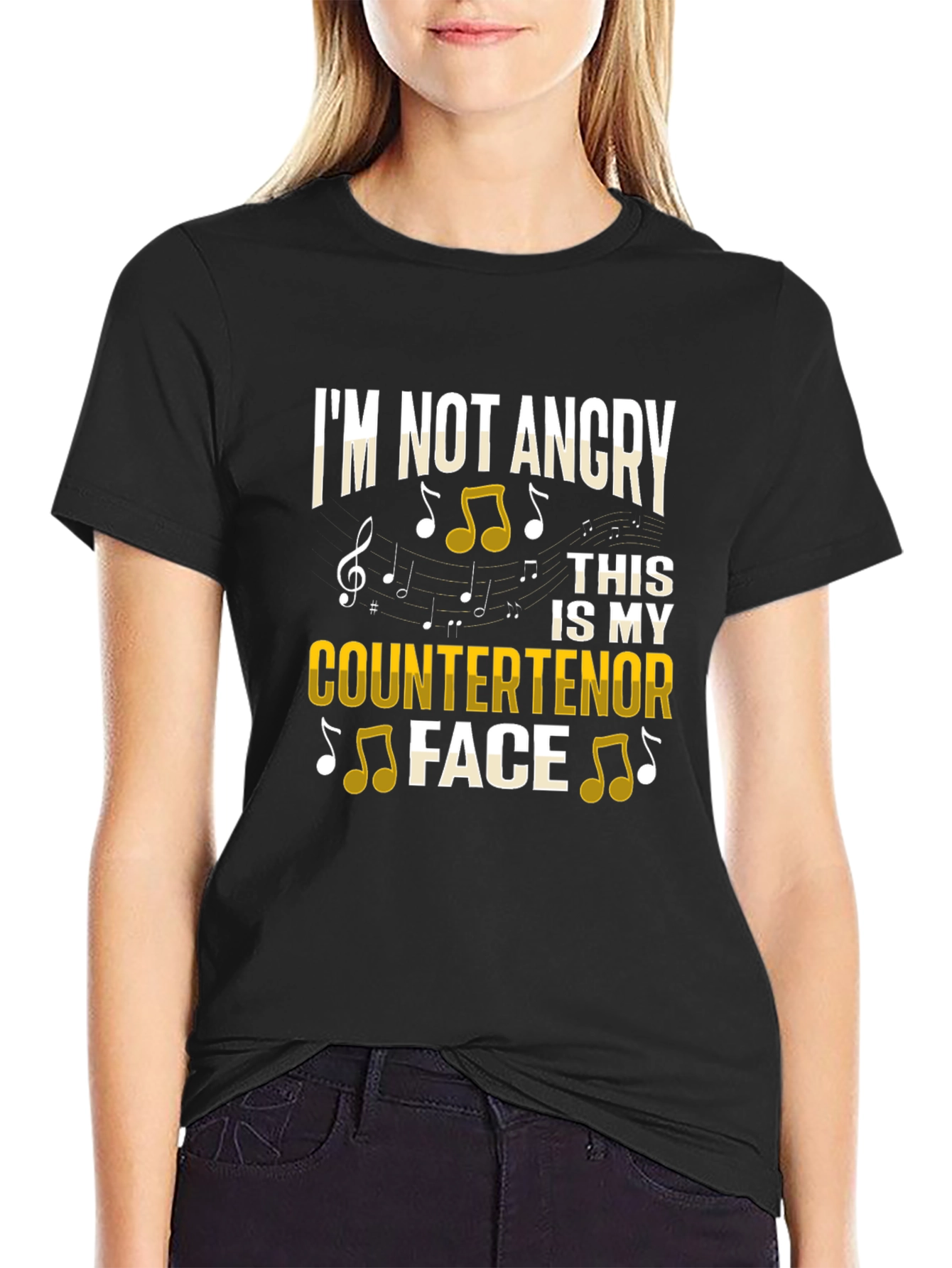 Countertenor Face Funny Music T-Shirt