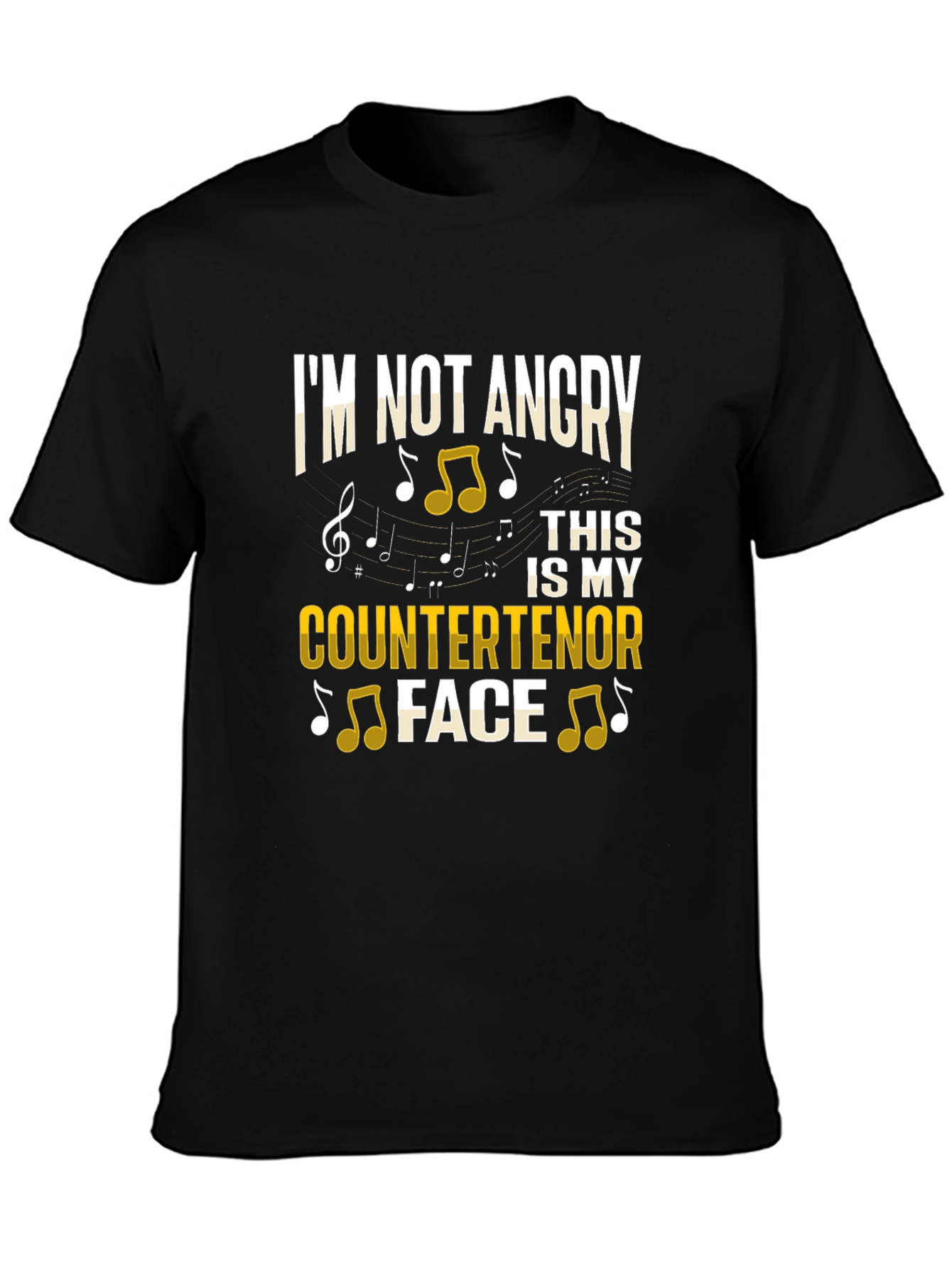 Countertenor Face Funny Music T-Shirt