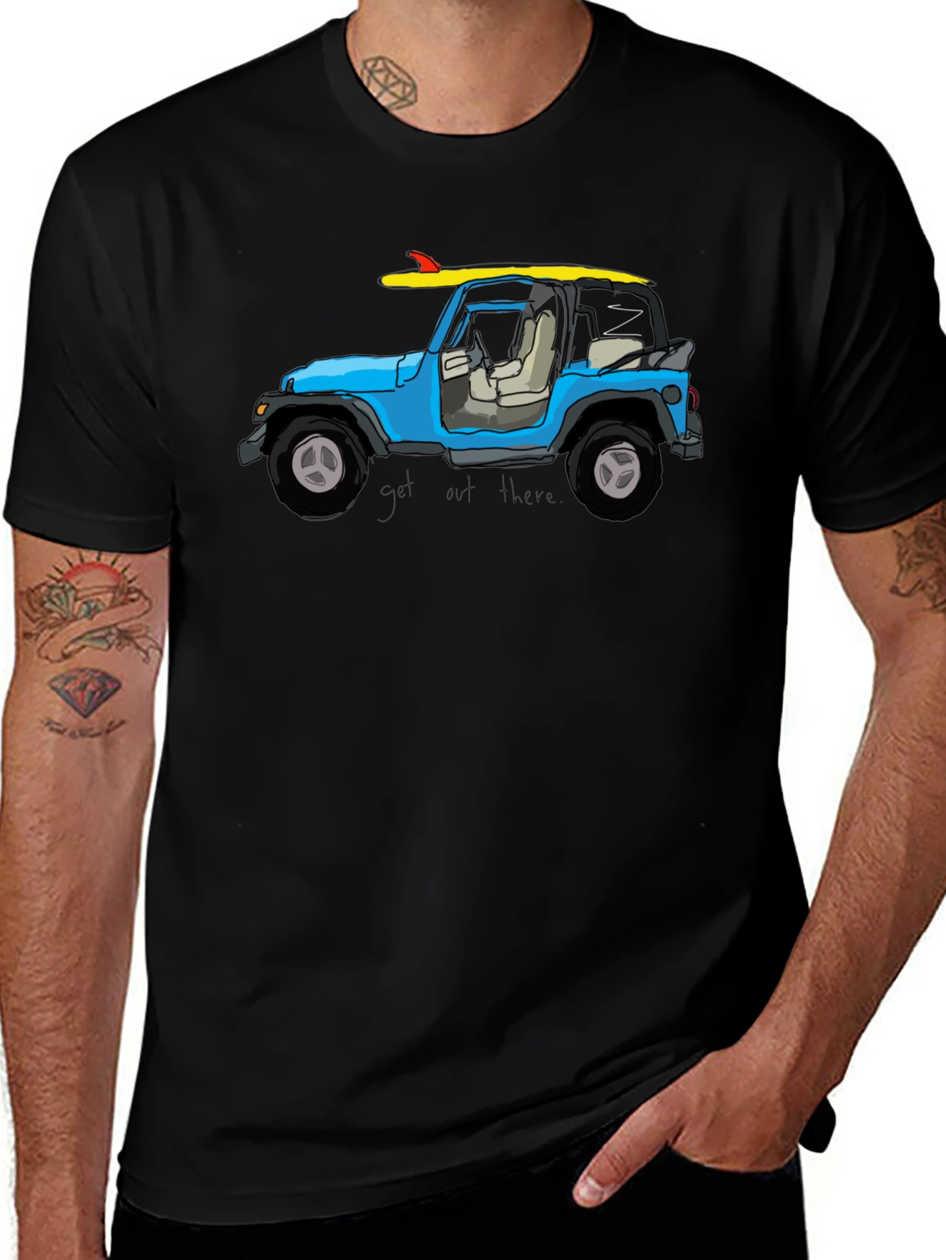 Jeep Surfboard T-Shirt - Get Out There