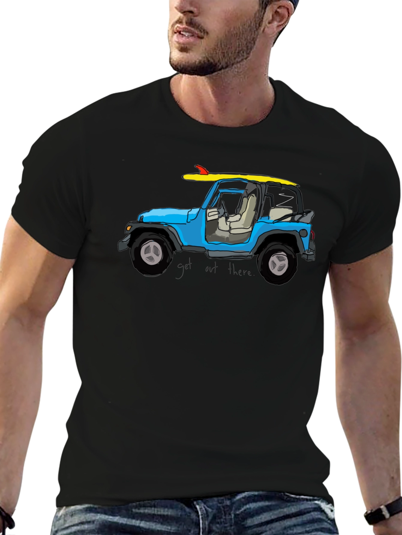 Jeep Surfboard T-Shirt - Get Out There