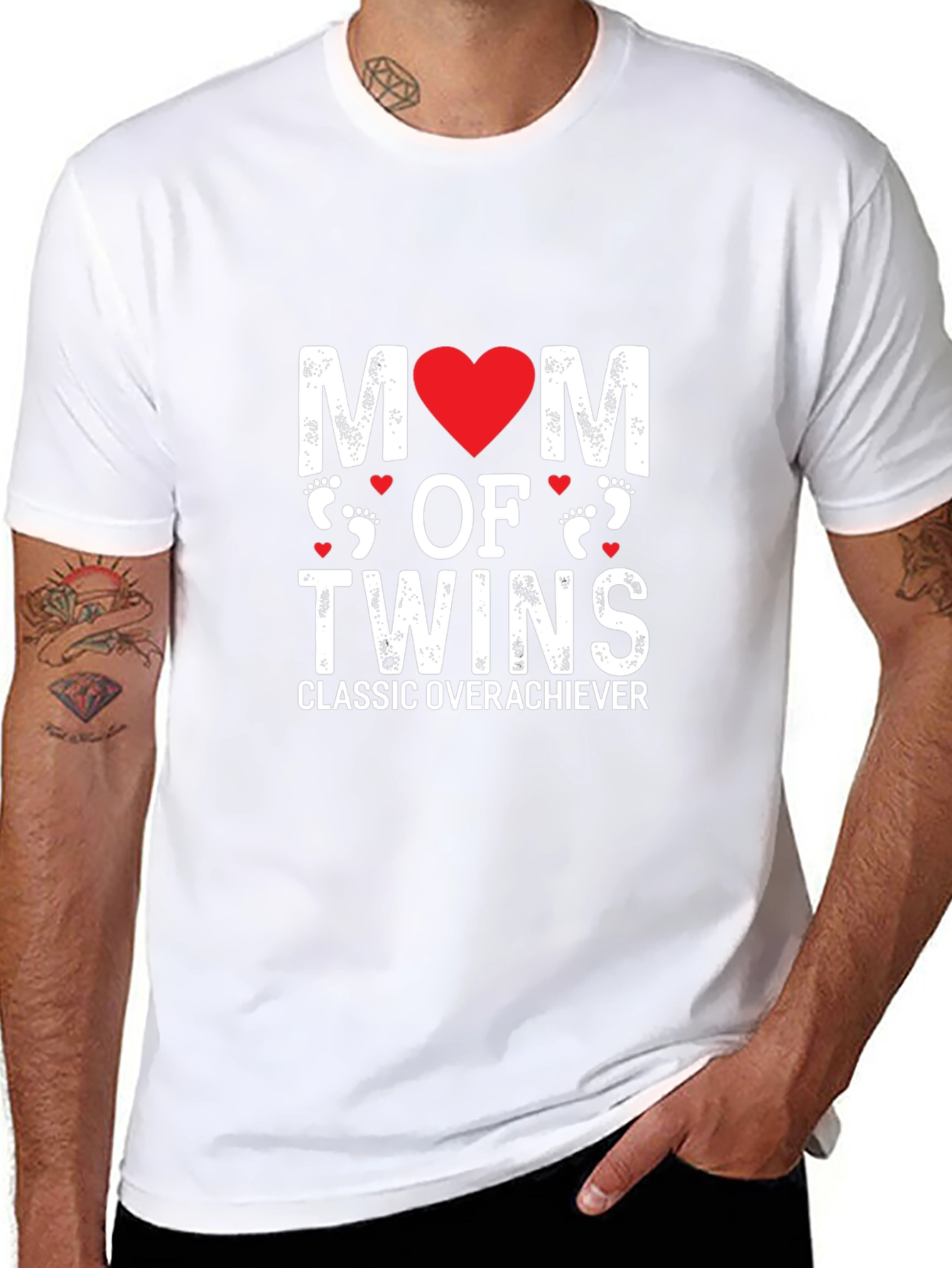 Mom of Twins T-Shirt - Classic Overachiever