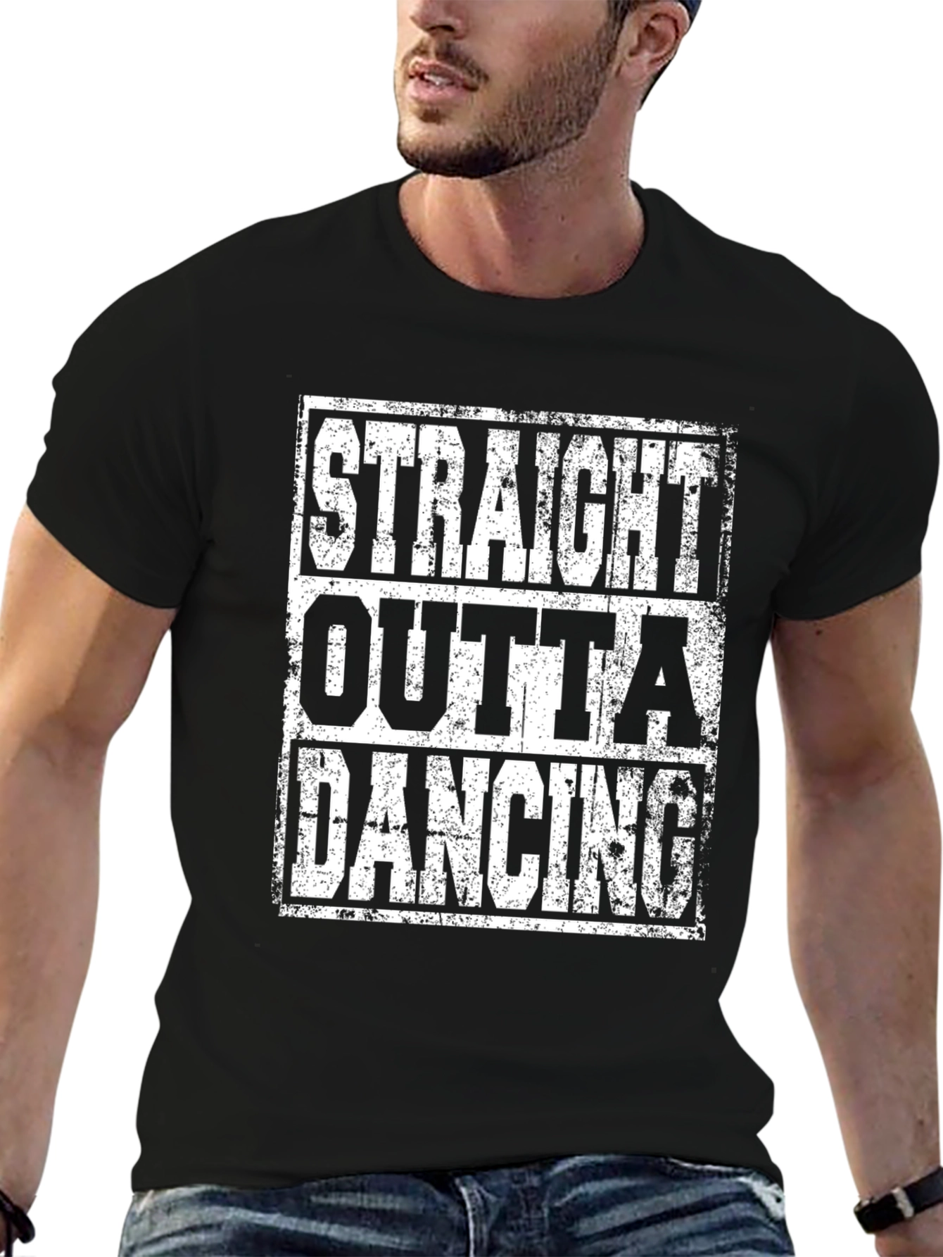 Straight Outta Dancing Black Graphic Tee
