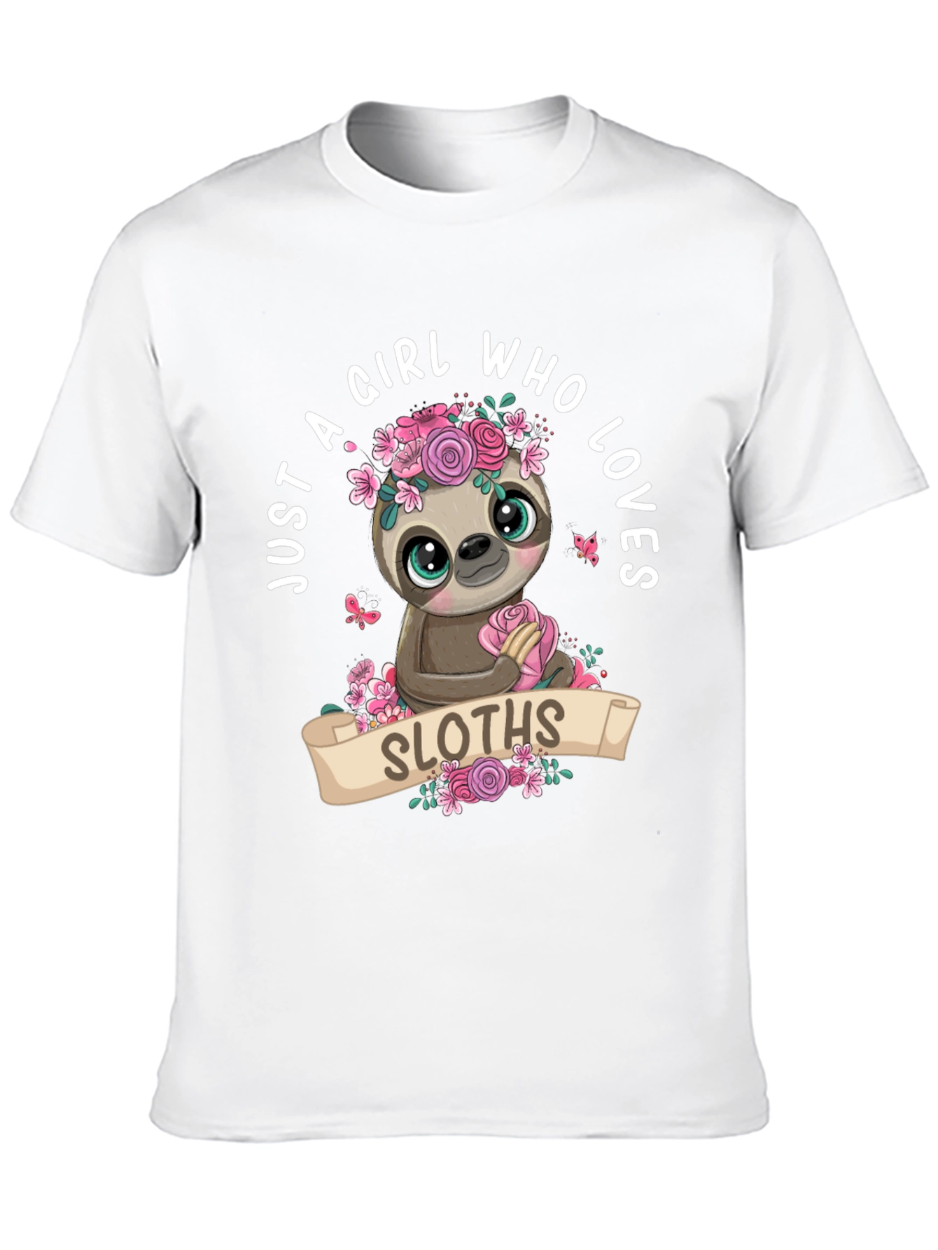 Girl Who Loves Sloths T-Shirt