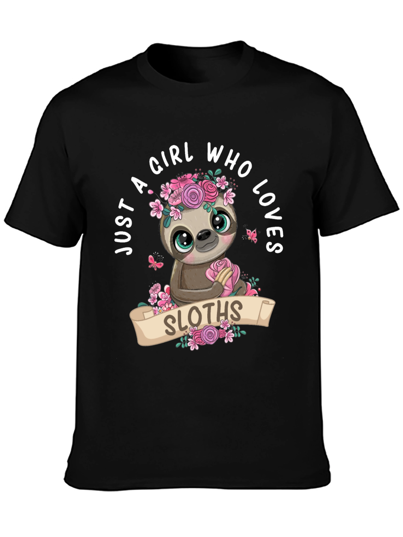 Girl Who Loves Sloths T-Shirt