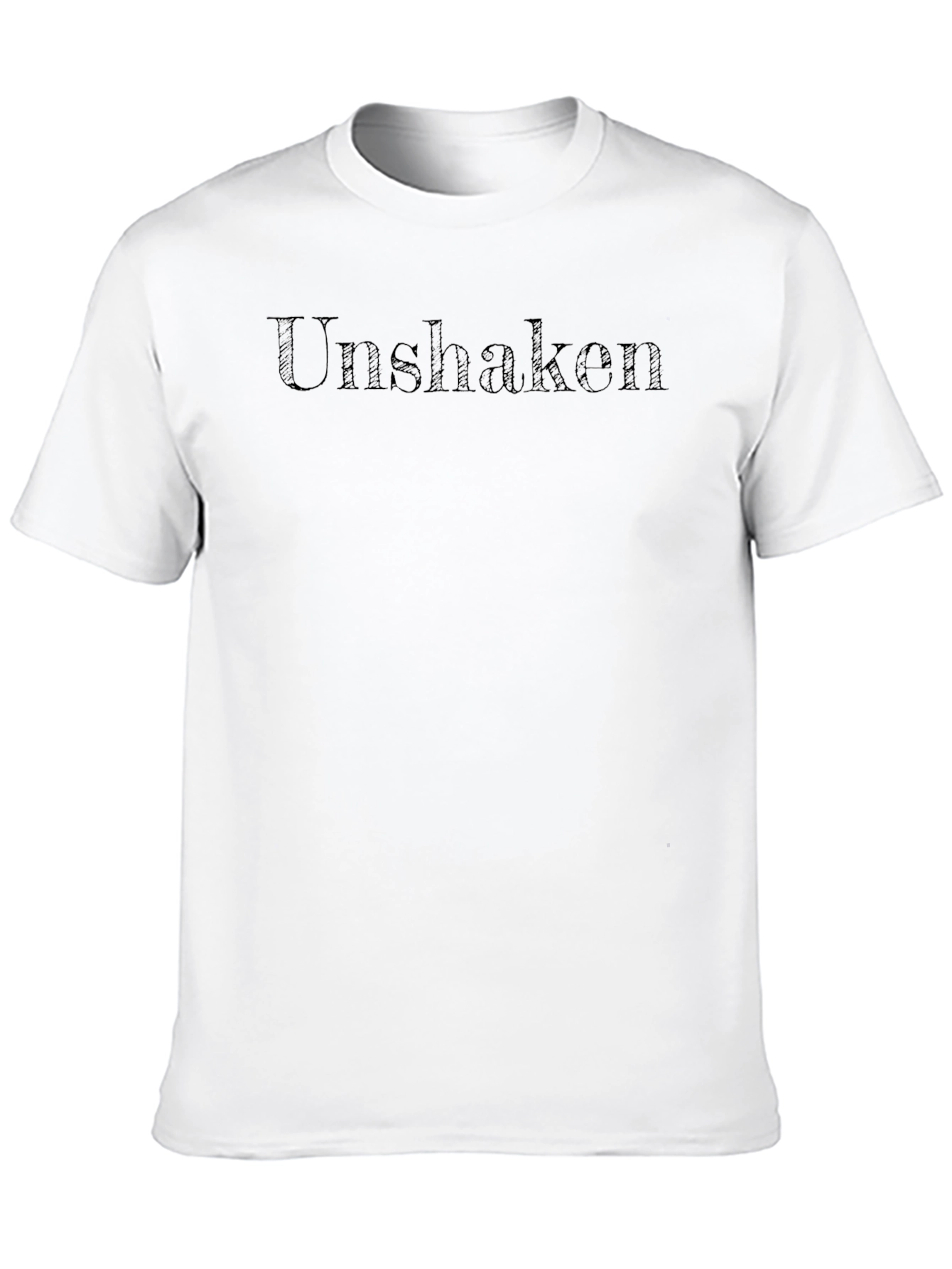 Unshaken Graphic Print Black T-Shirt