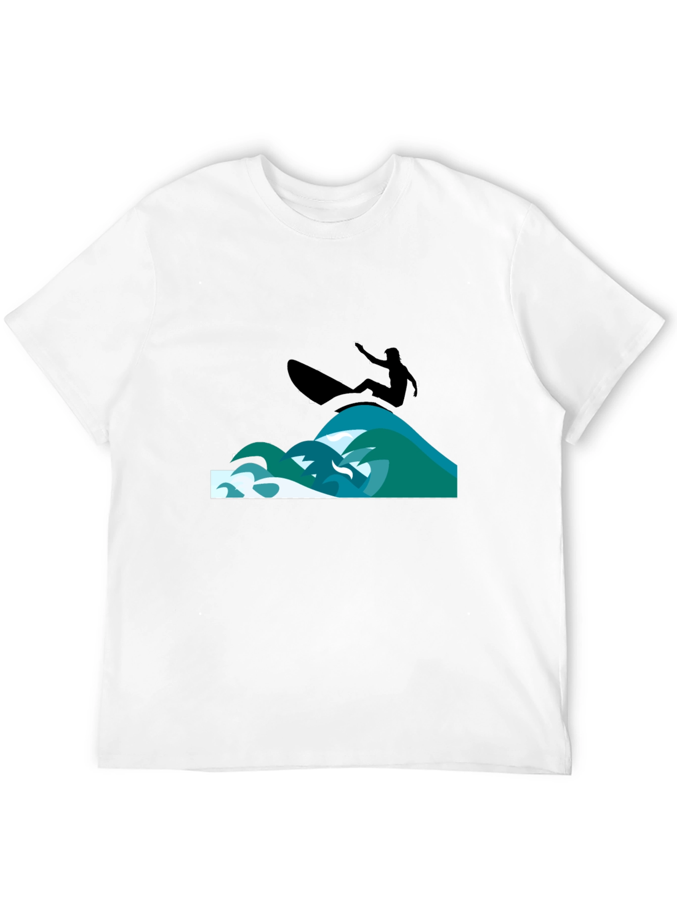 Surfer Graphic Black T-Shirt