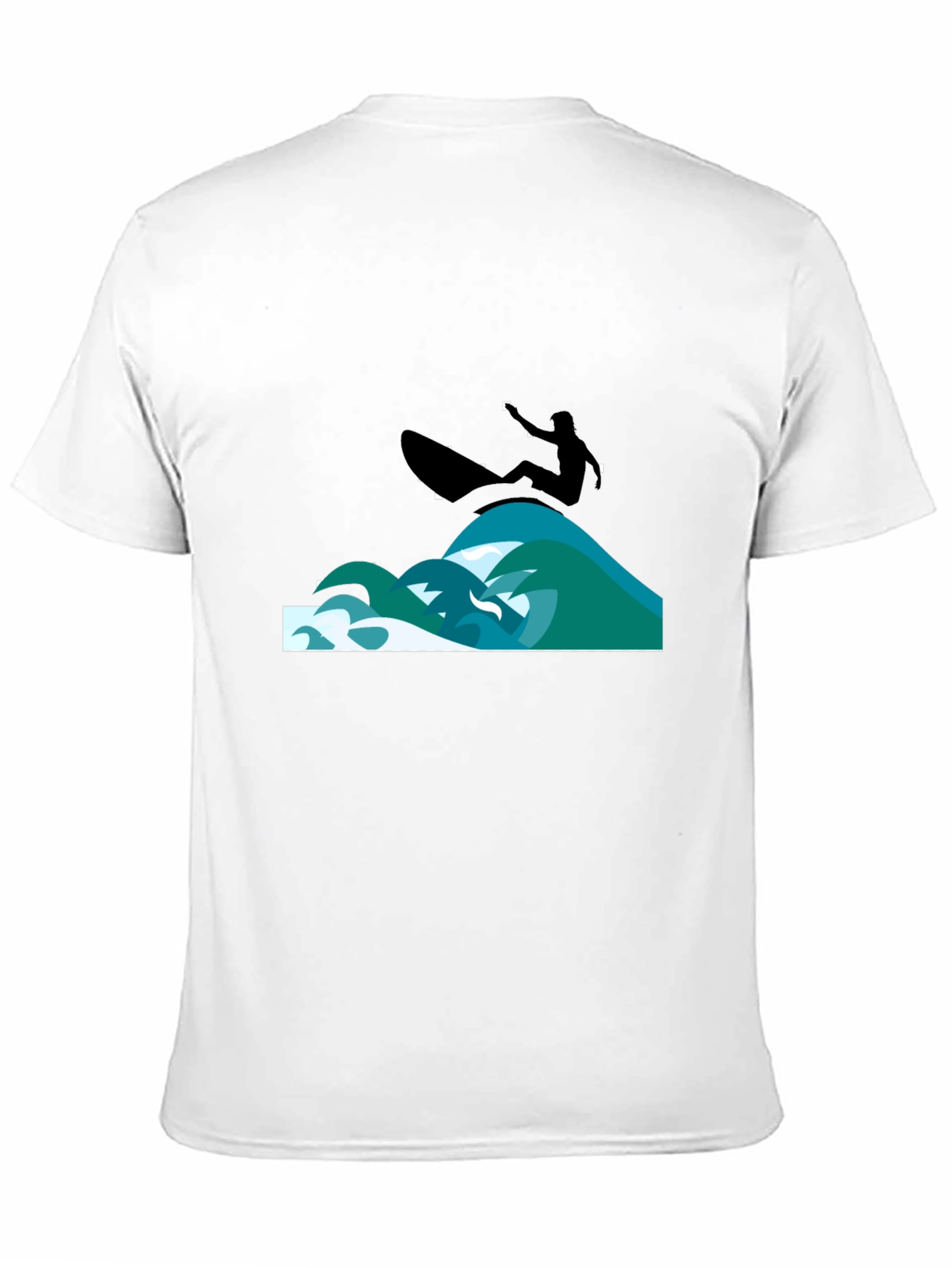Surfer Graphic Black T-Shirt