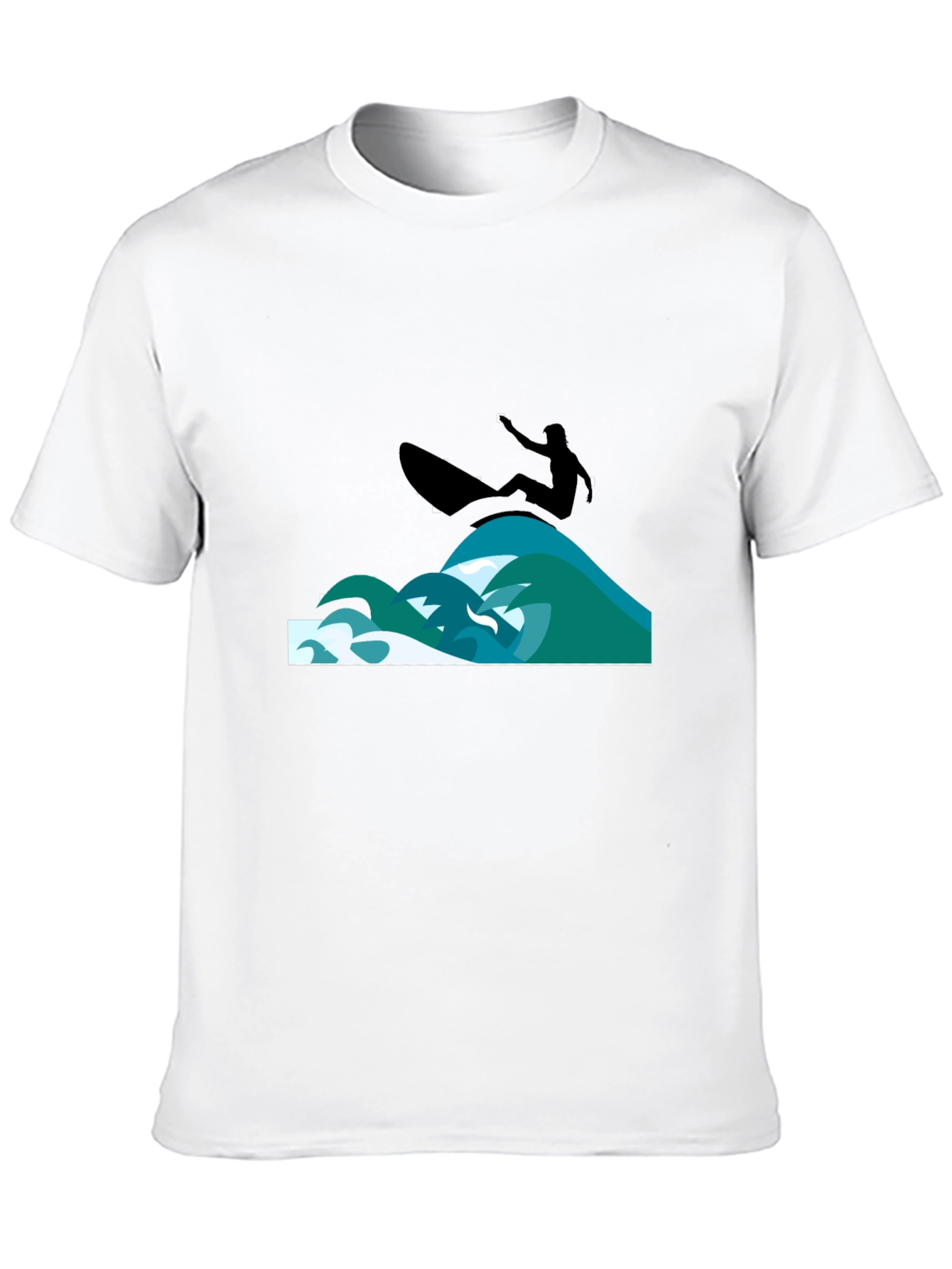 Surfer Graphic Black T-Shirt