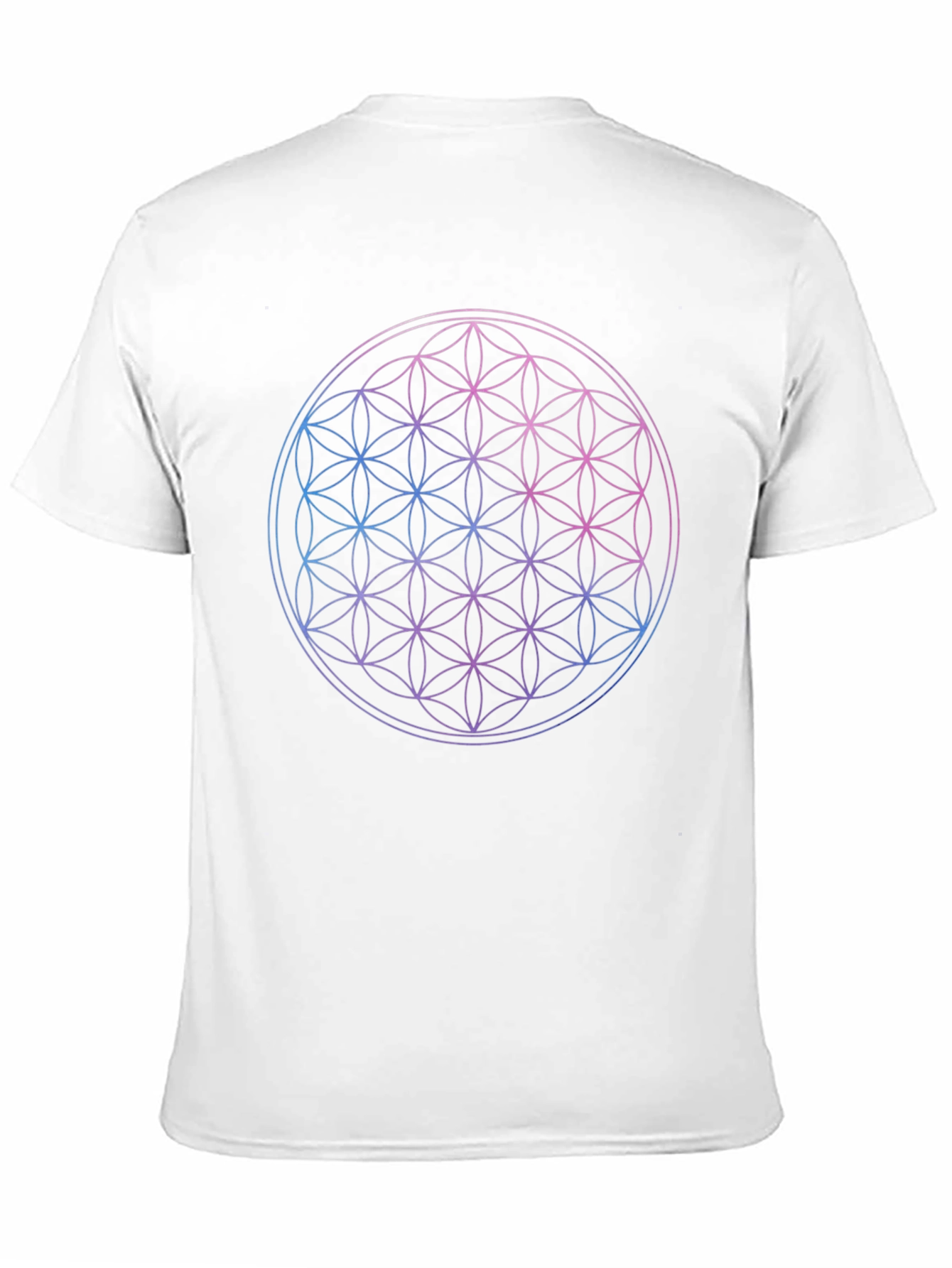 Flower of Life Graphic Print Black T-Shirt