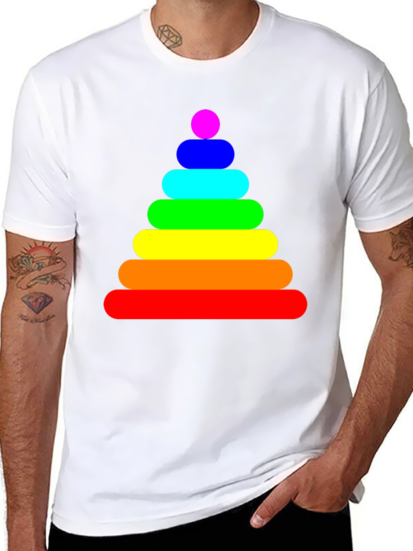 Rainbow Stacking Toy Graphic Tee