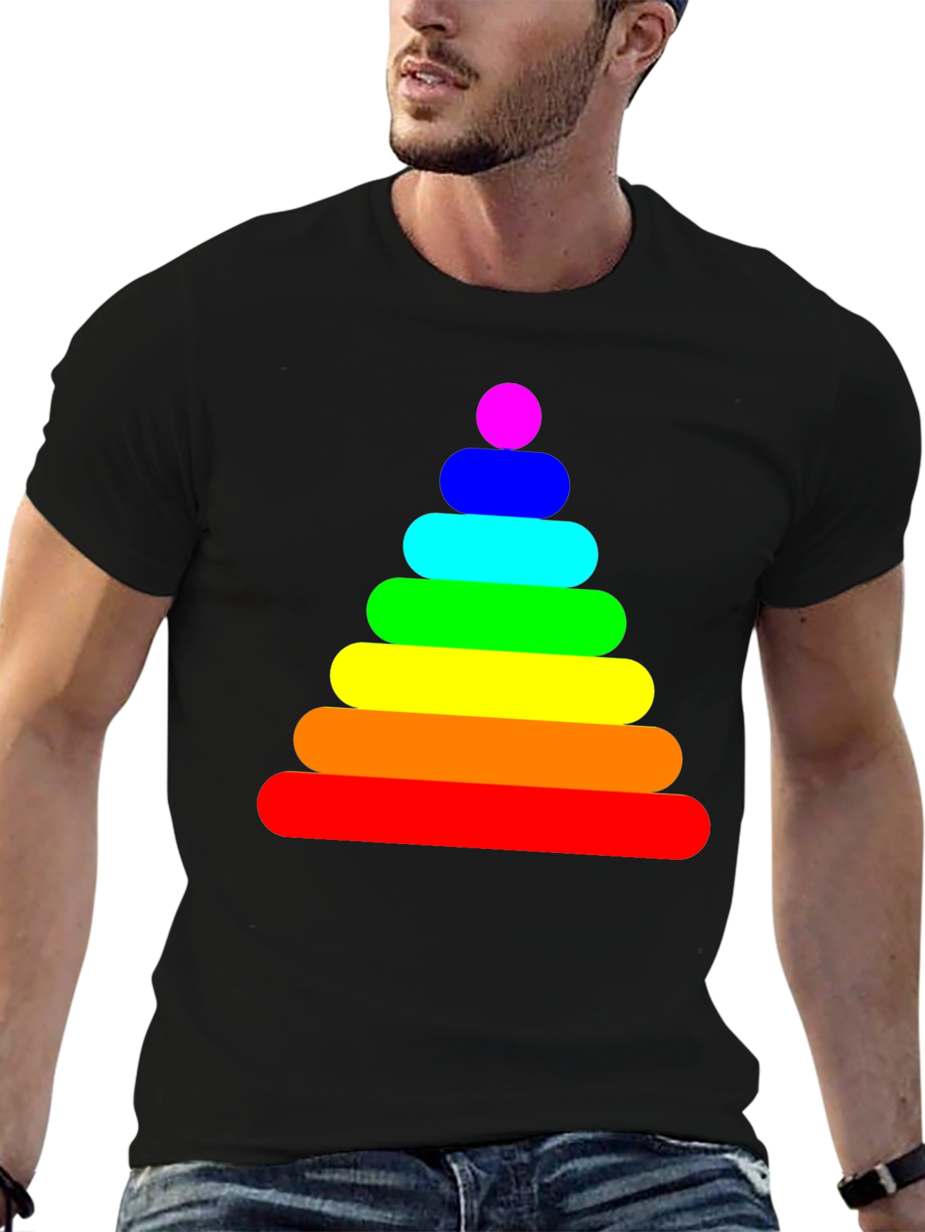 Rainbow Stacking Toy Graphic Tee
