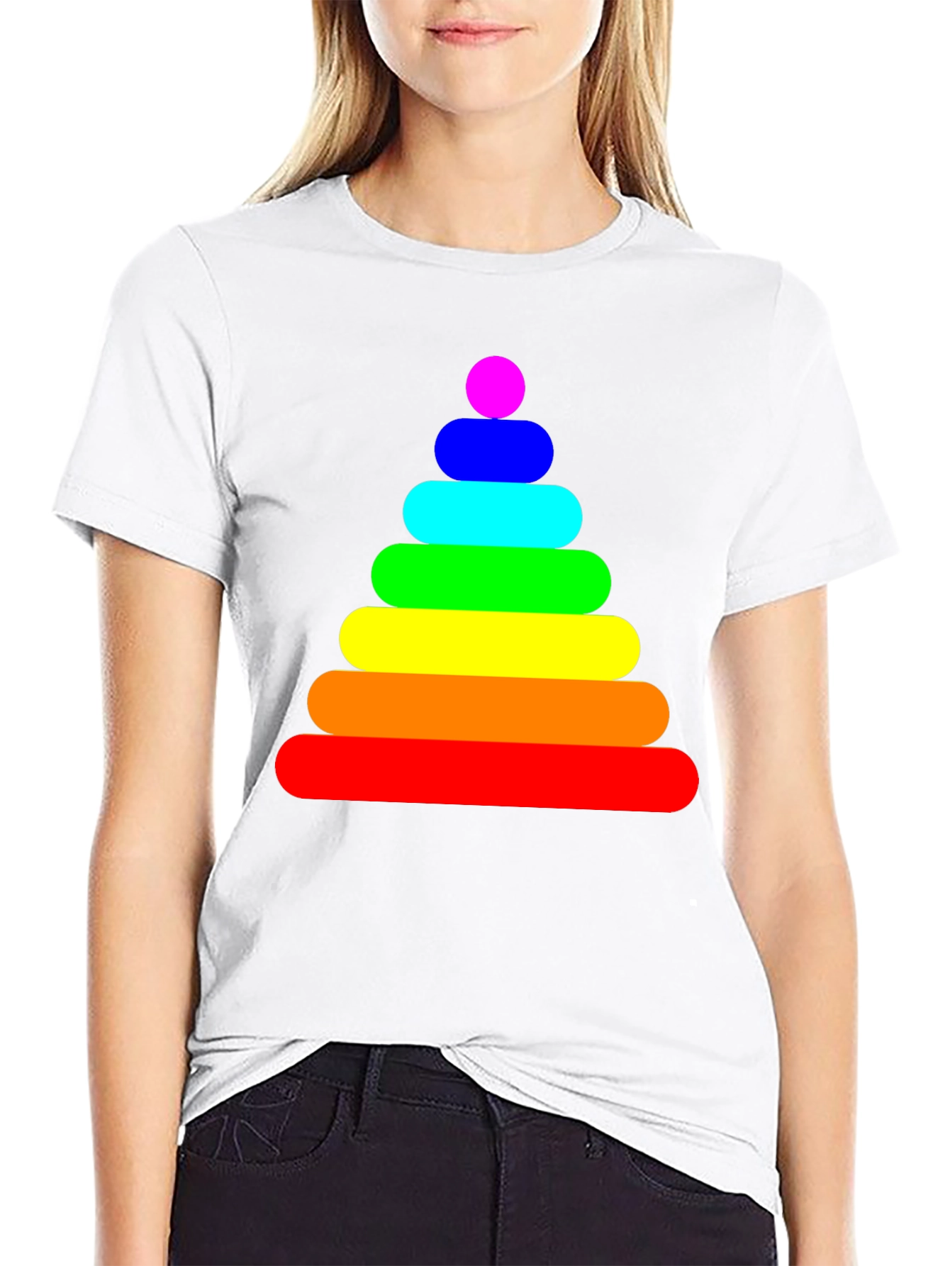 Rainbow Stacking Toy Graphic Tee