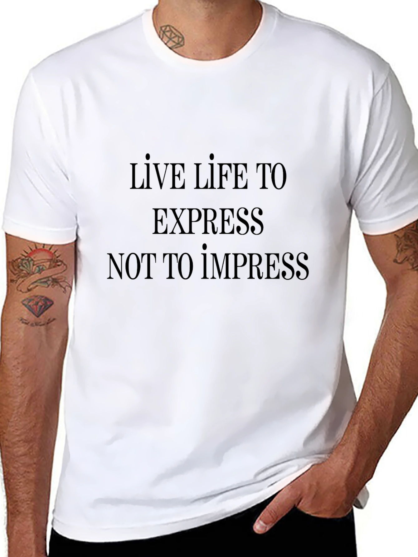 Express Yourself Black Tee