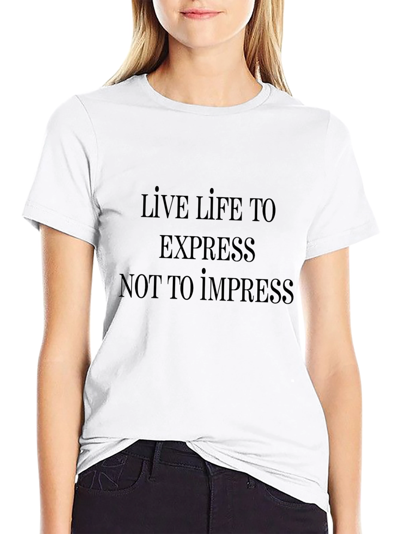 Express Yourself Black Tee
