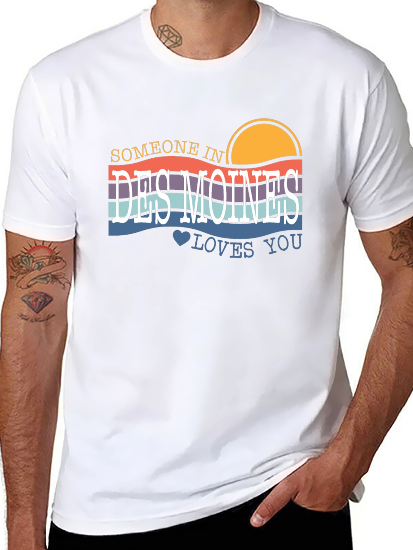 Someone In Des Moines Loves You Graphic Tee