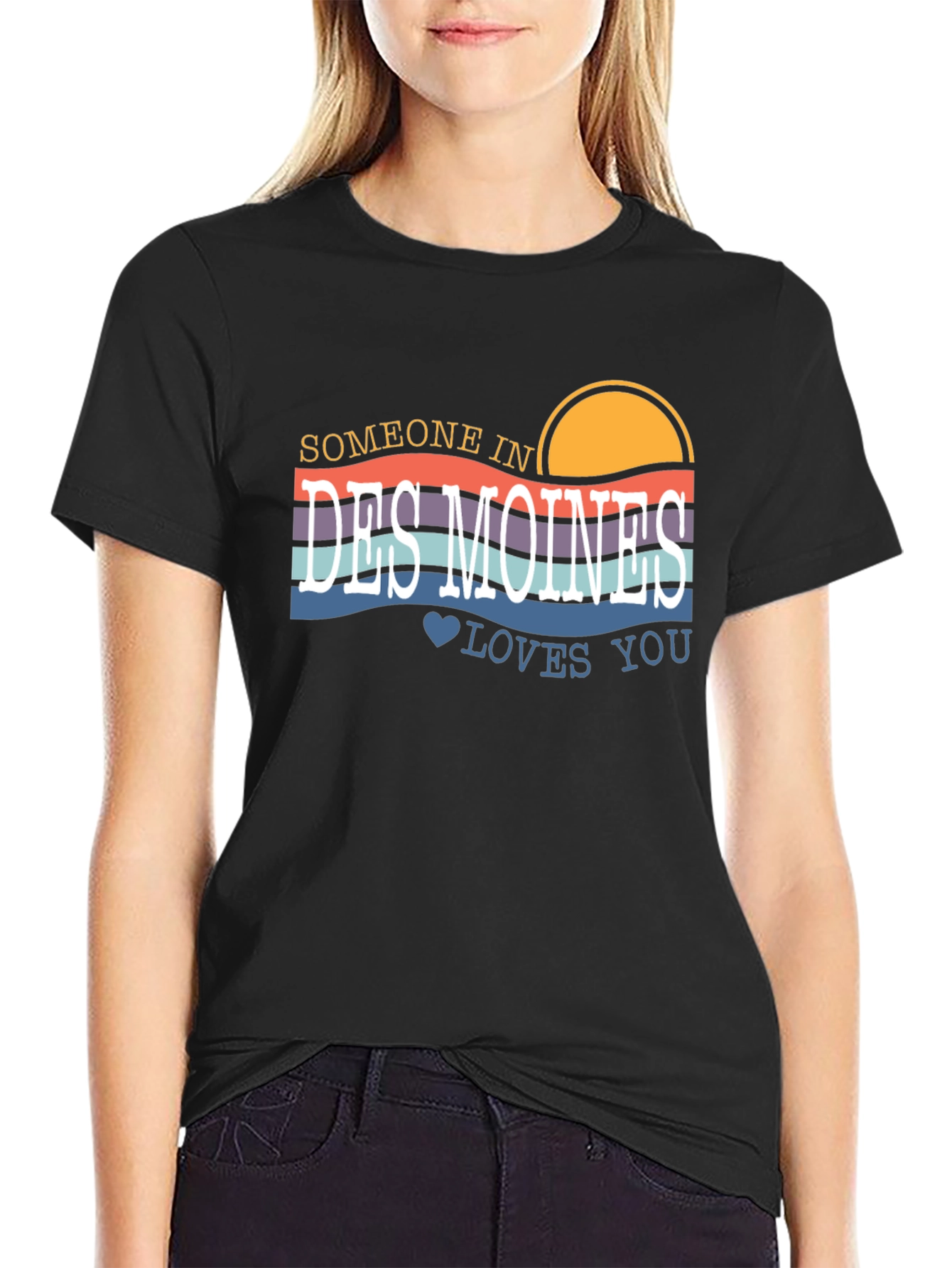 Someone In Des Moines Loves You Graphic Tee