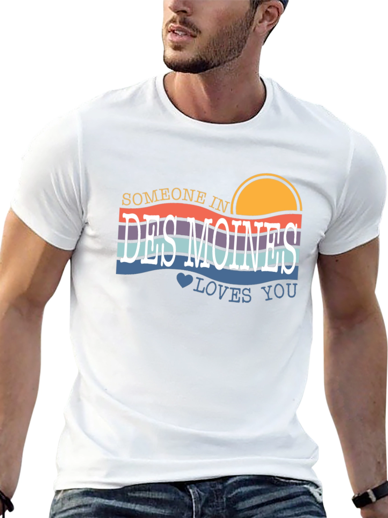 Someone In Des Moines Loves You Graphic Tee