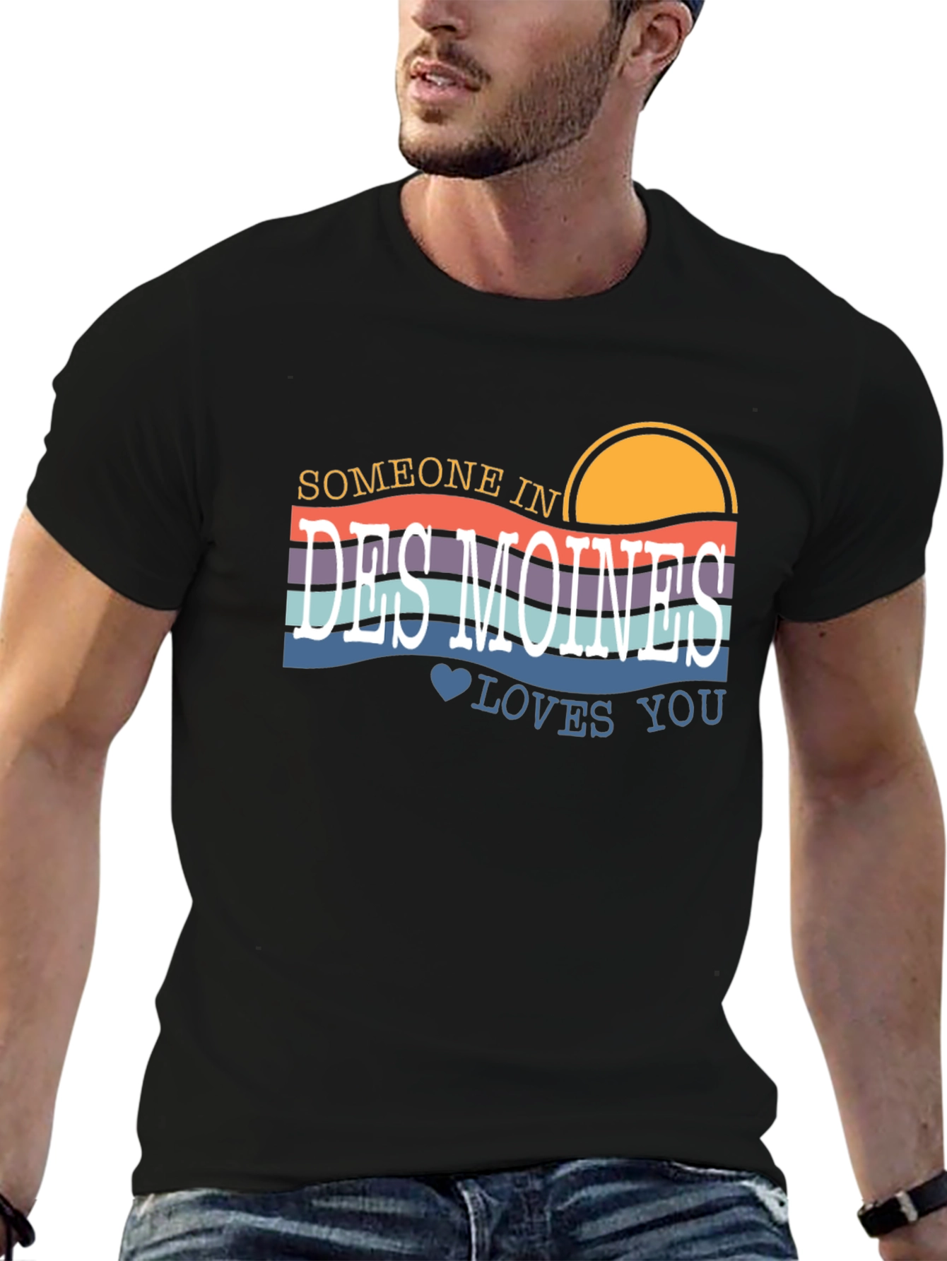 Someone In Des Moines Loves You Graphic Tee