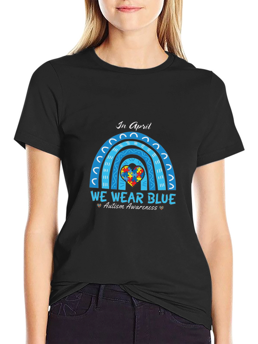 Autism Awareness T-Shirt - We Wear Blue in April