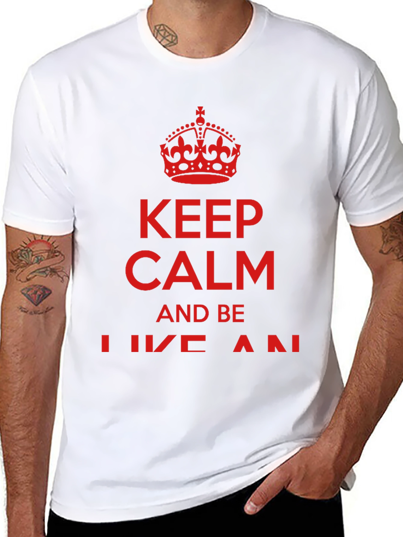 Keep Calm Crown Graphic T-Shirt