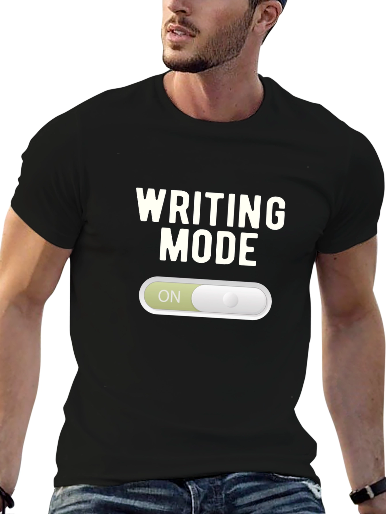 Writing Mode On T-Shirt - Creative Author Apparel