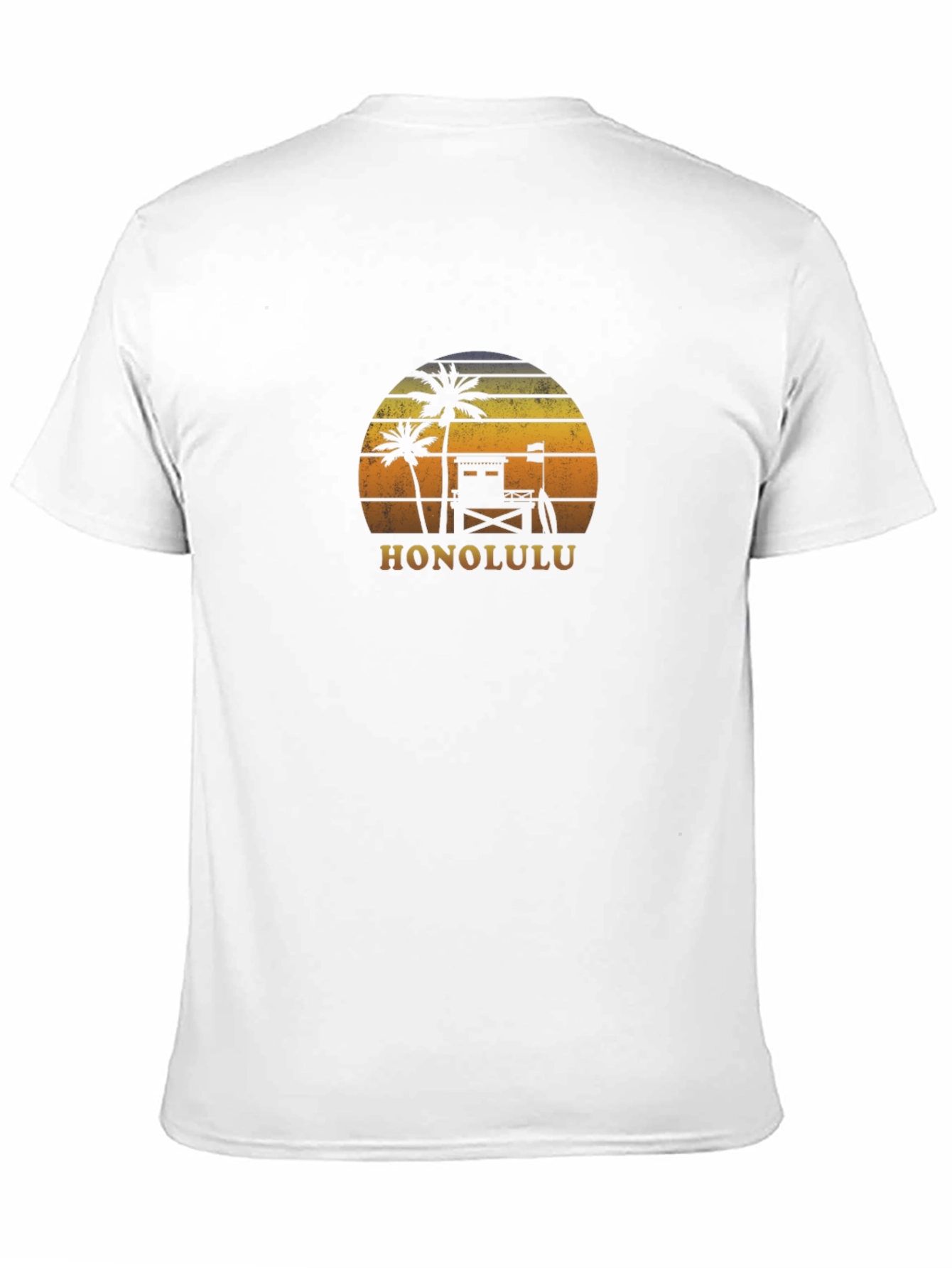 Honolulu Retro Sunset T-Shirt