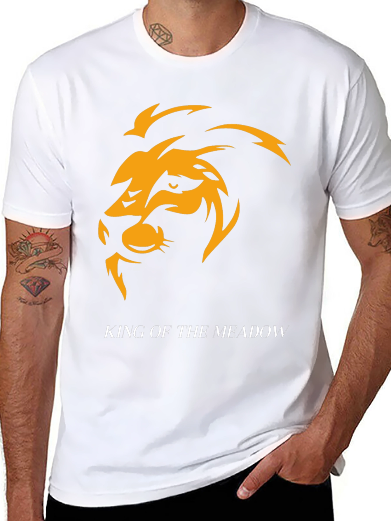 King of the Meadow Lion Graphic Tee