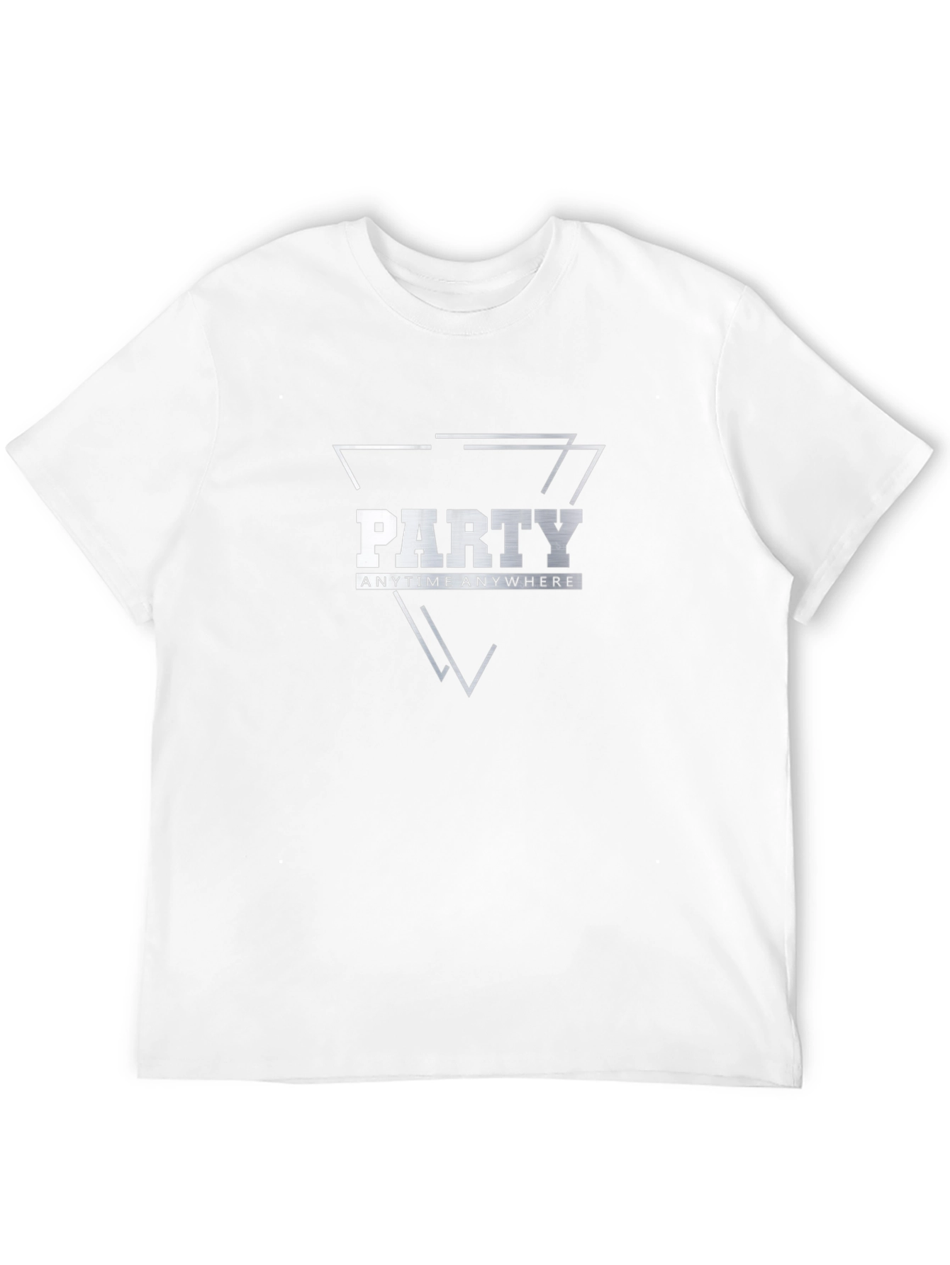 Party Anytime Anywhere Black Graphic Tee