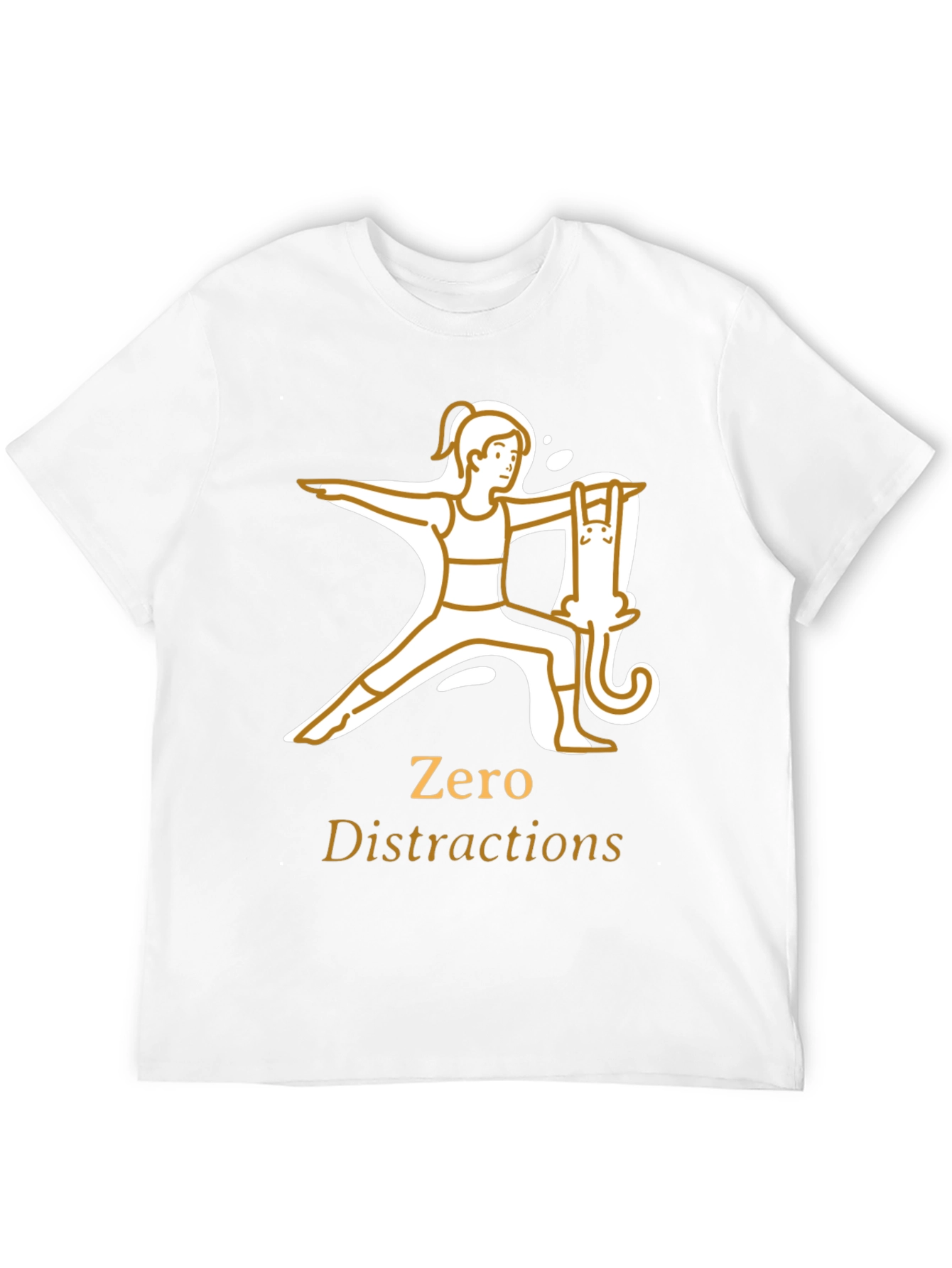 Zero Distractions Yoga T-Shirt
