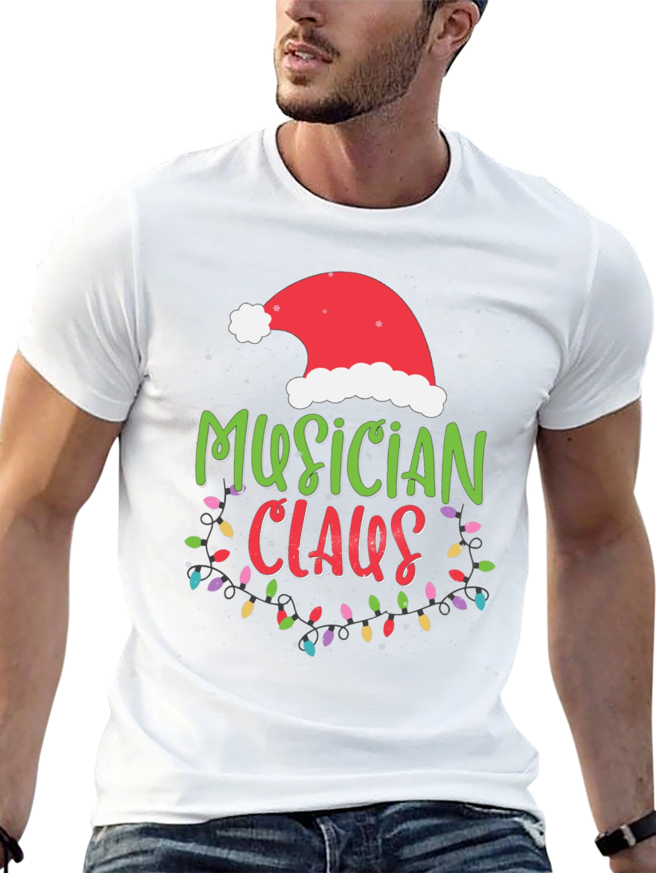Musician Claus Christmas T-Shirt