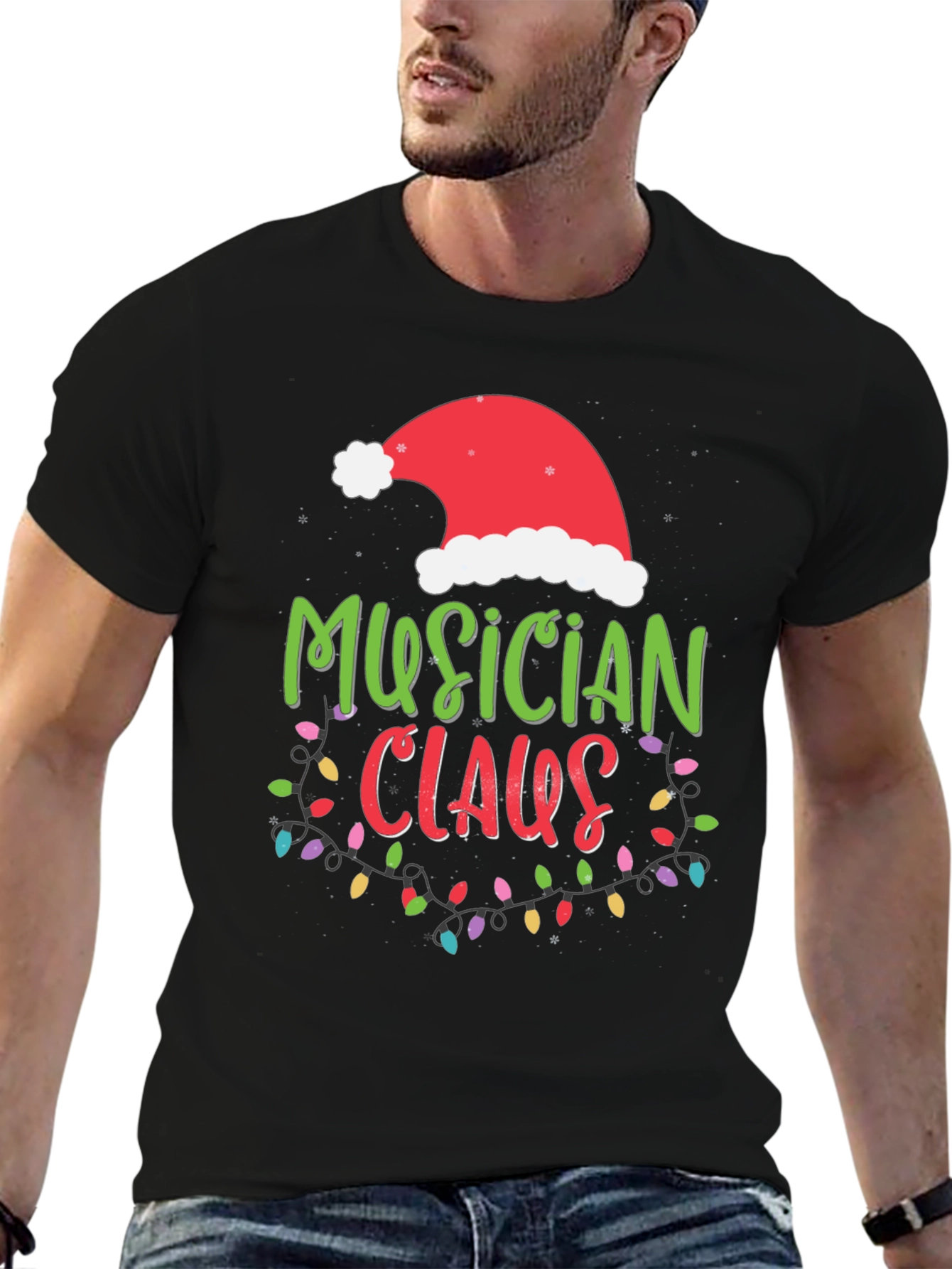 Musician Claus Christmas T-Shirt