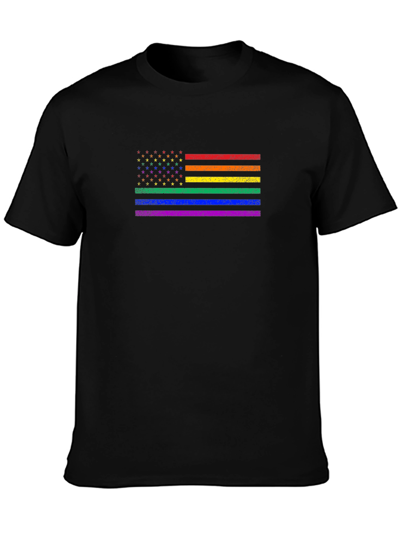 Pride Flag USA T-Shirt: Celebrate Diversity!