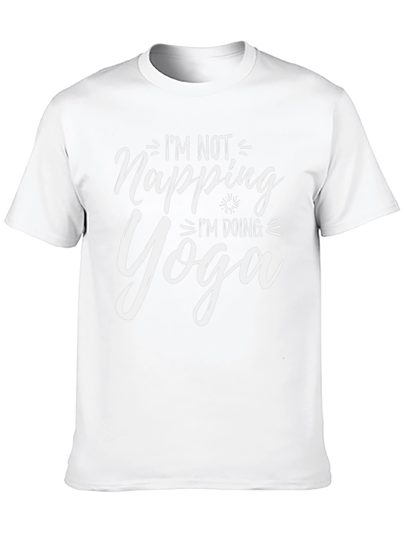 Im Not Napping Im Doing Yoga Black T-Shirt